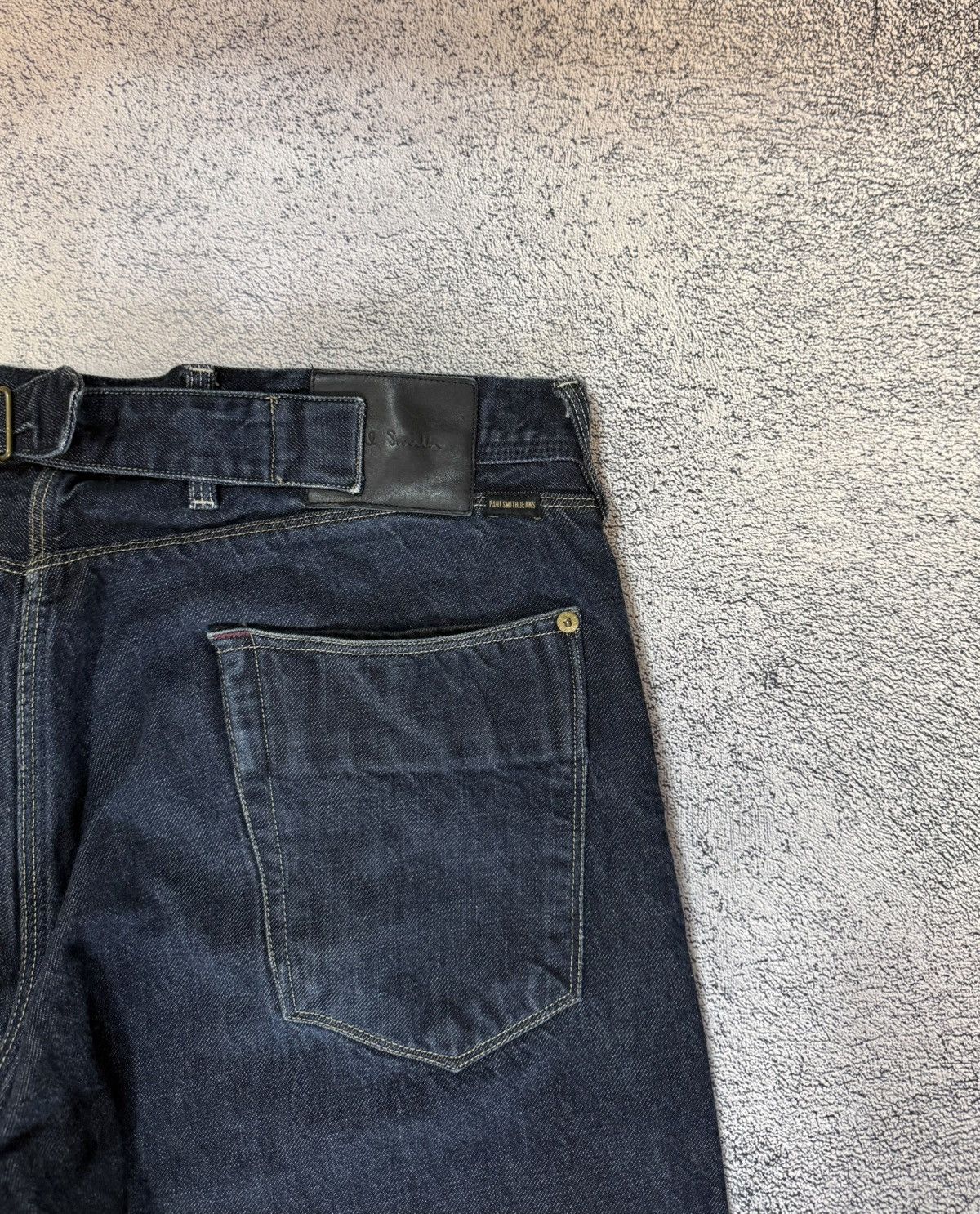 Paul Smith Paul Smith Jeans Cinch Back 34 Indigo Denim Straight Vintage Size US 34 / EU 50 - 4 Thumbnail