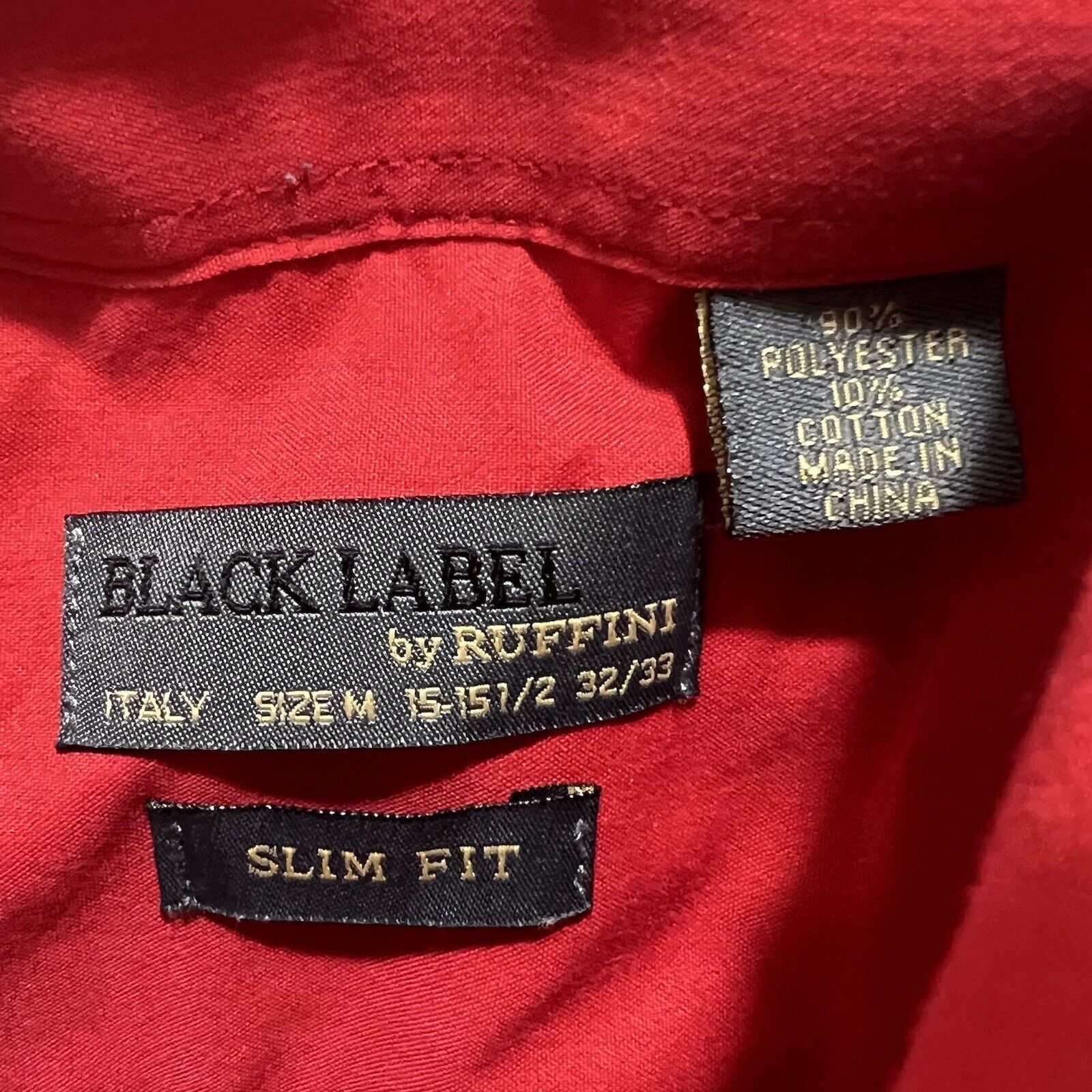 Other Black Label Ruffini Medium 15-15.5 (32/33) Red Dress Shirt Size US M / EU 48-50 / 2 - 3 Thumbnail