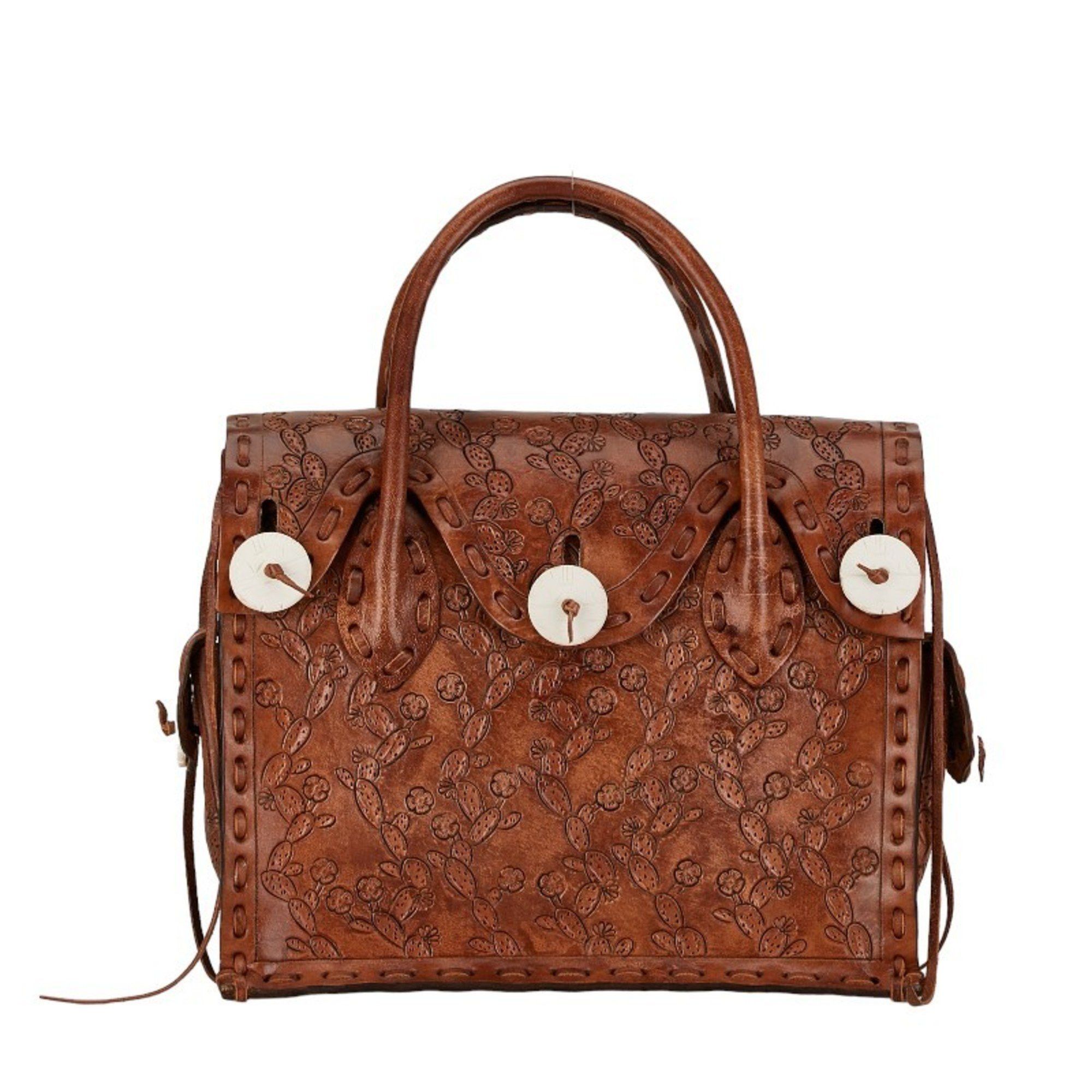 Other Carving Tribes Maestra S Handbag Brown Leather Women's Size ONE SIZE - 1 Thumbnail