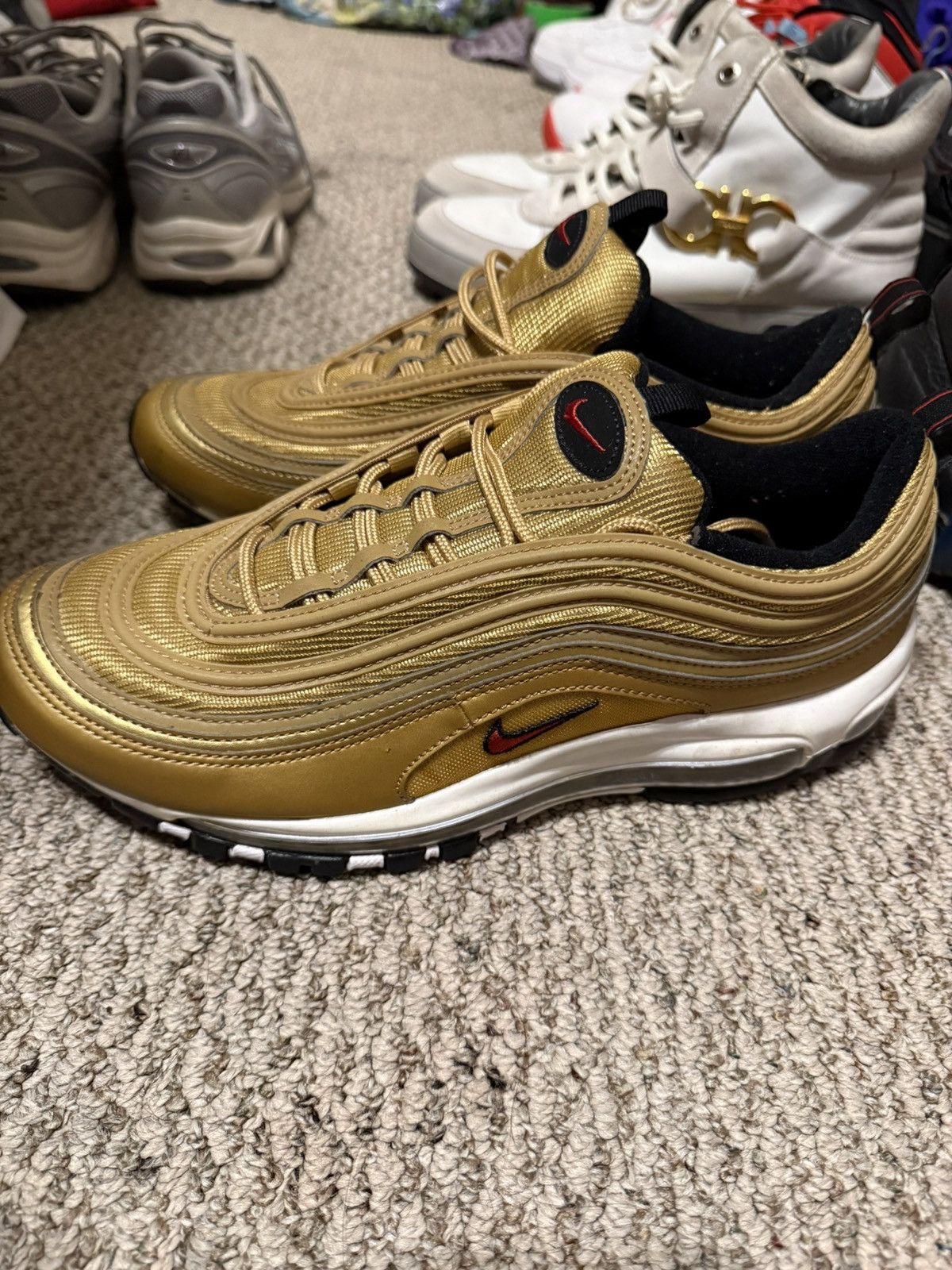 Nike Nike Air Max 97 OG Metallic Gold 2023 🏆⭐️ Size US 10 / EU 43 - 3 Thumbnail