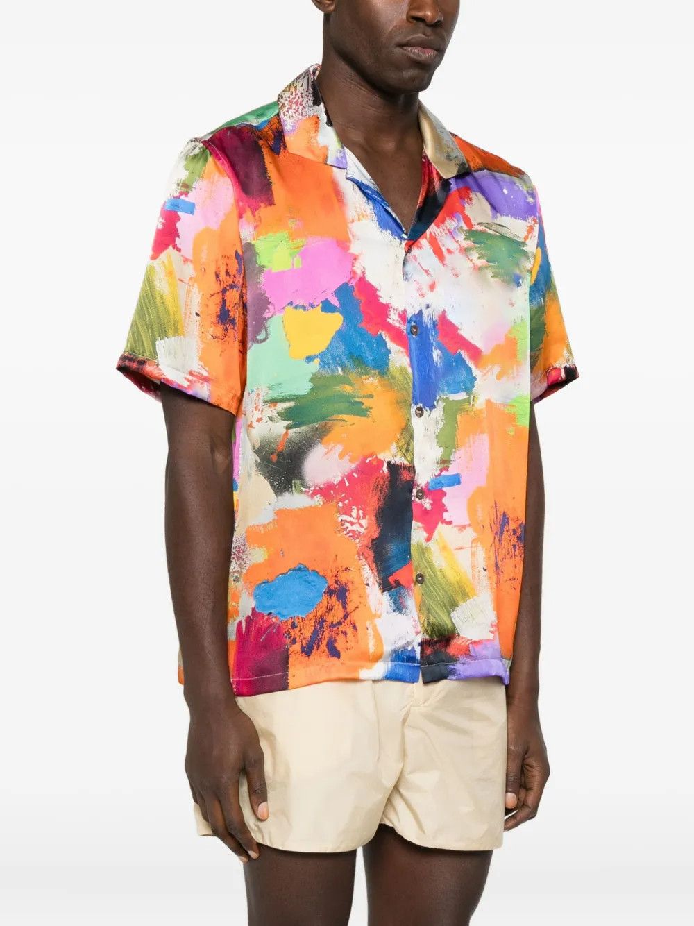Other Parker Brush-Print Shirt | Orange Size US L / EU 52-54 / 3 - 1 Thumbnail