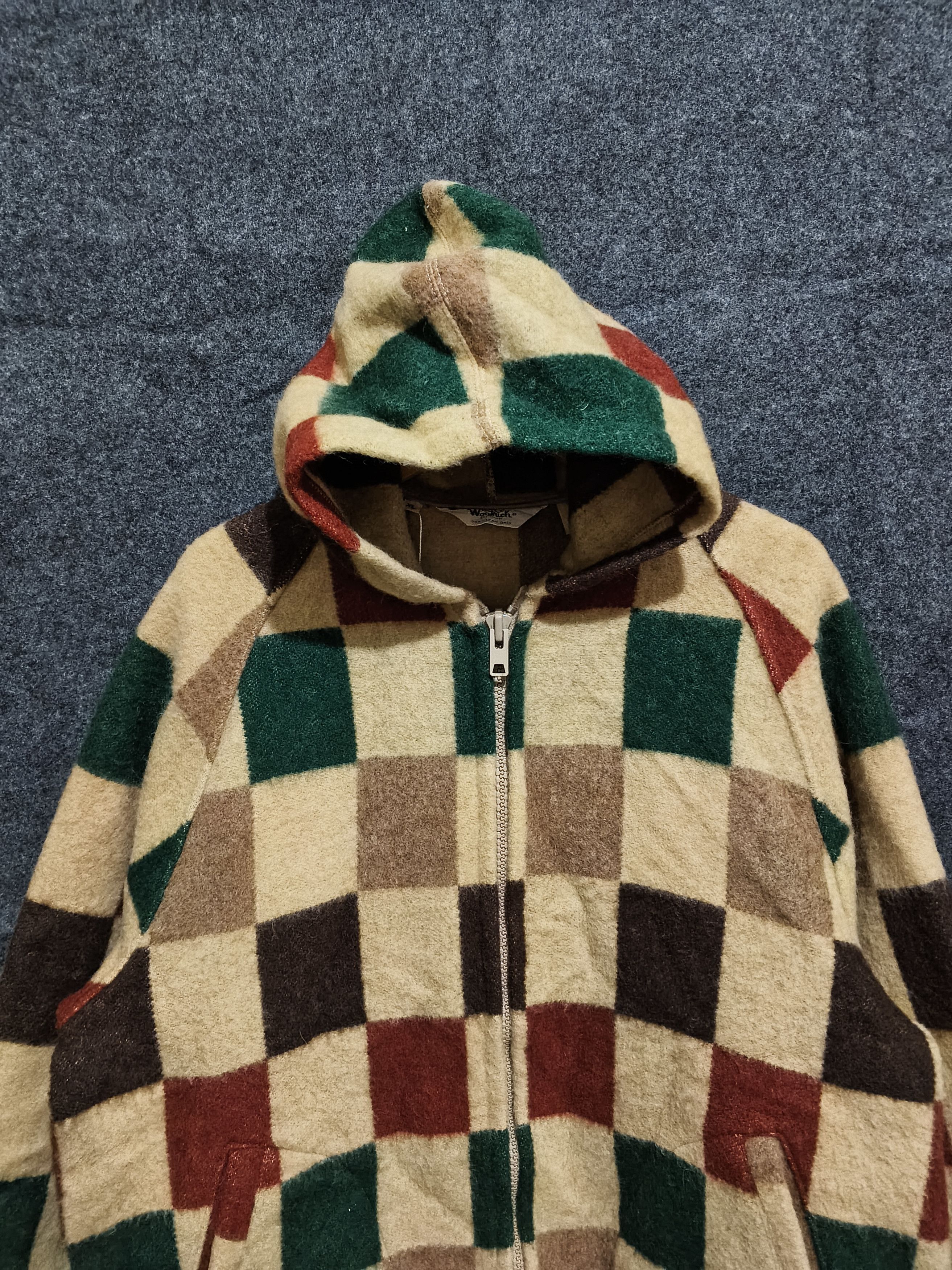 Woolrich Woolen Mills Vintage Woolrich 70s Hooded Wool Plaid Jacket Size US XL / EU 56 / 4 - 2 Thumbnail