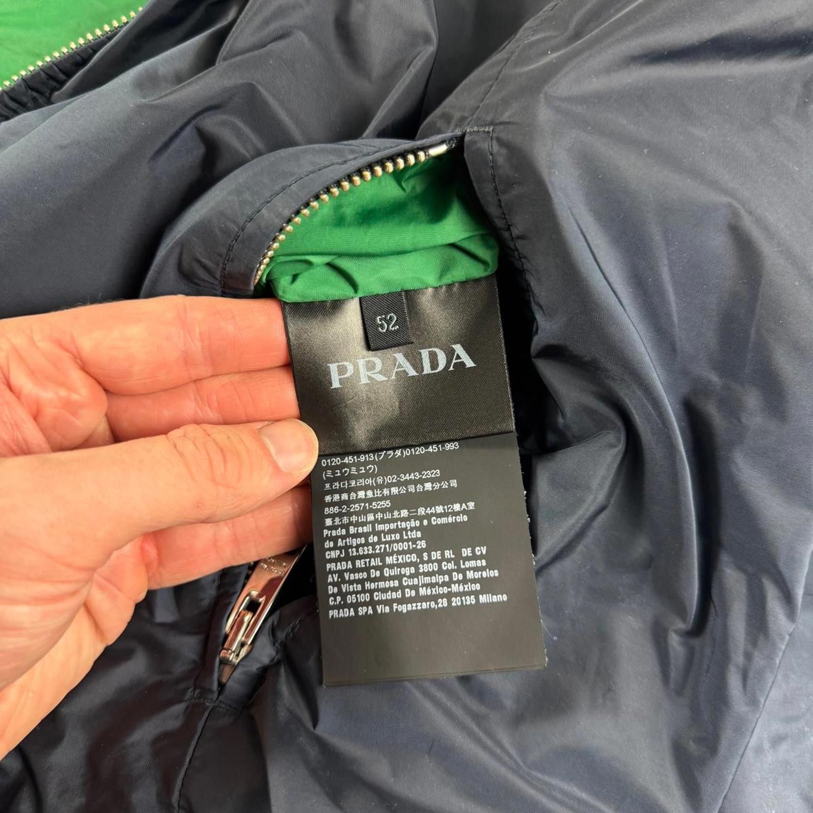 Prada Prada Milano Reversible Nylon Jacket Navy Blue Large (52) Size US L / EU 52-54 / 3 - 9 Thumbnail