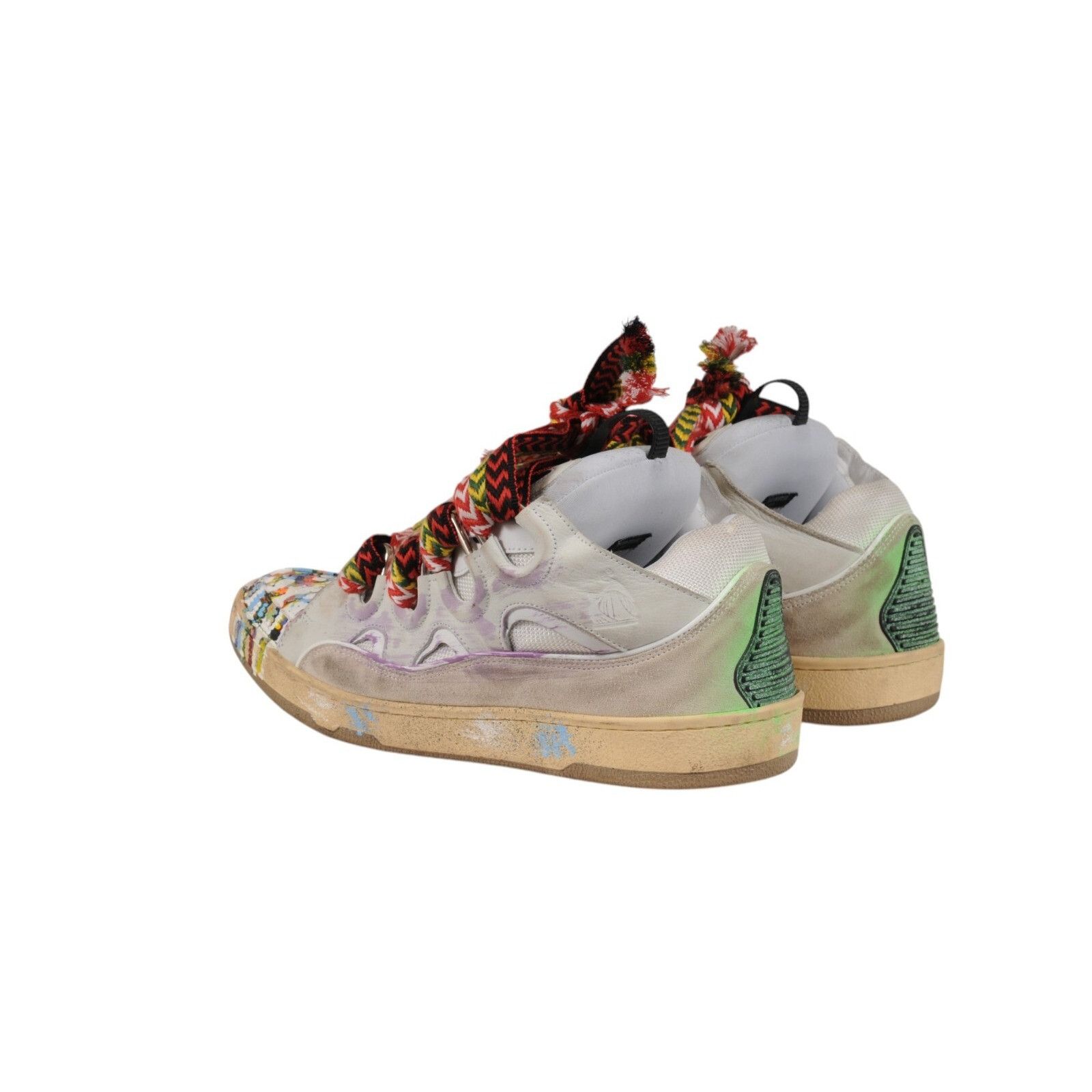Gallery Dept. × Lanvin Curb Skate Sneakers White Paint Sneakers - 02541 Size US 10 / EU 43 - 6 Thumbnail