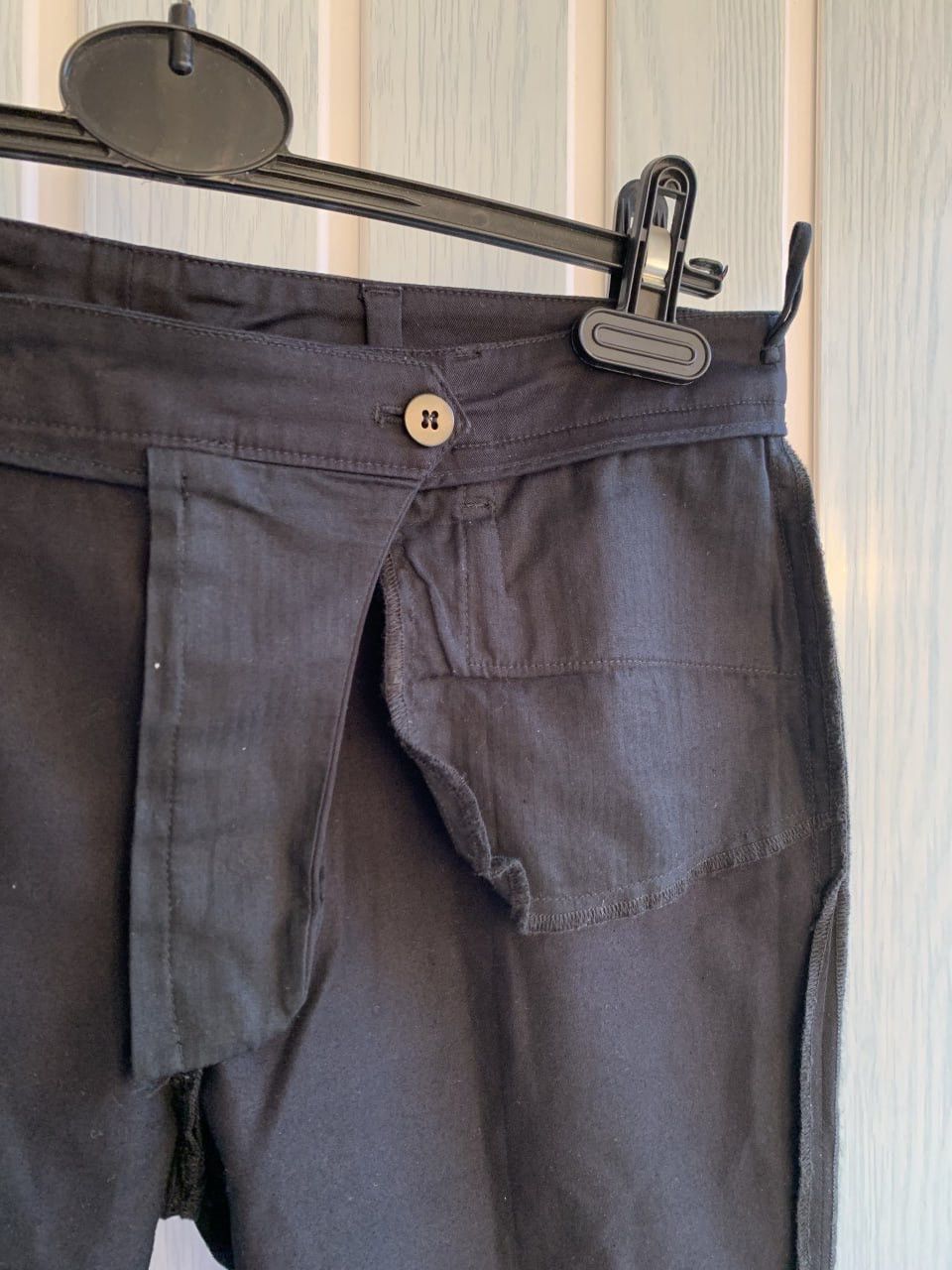 Prada × Vintage Prada Women’s 2011 Black Tab Cotton Straight Trousers Size 30" / US 8 / IT 44 - 19 Thumbnail