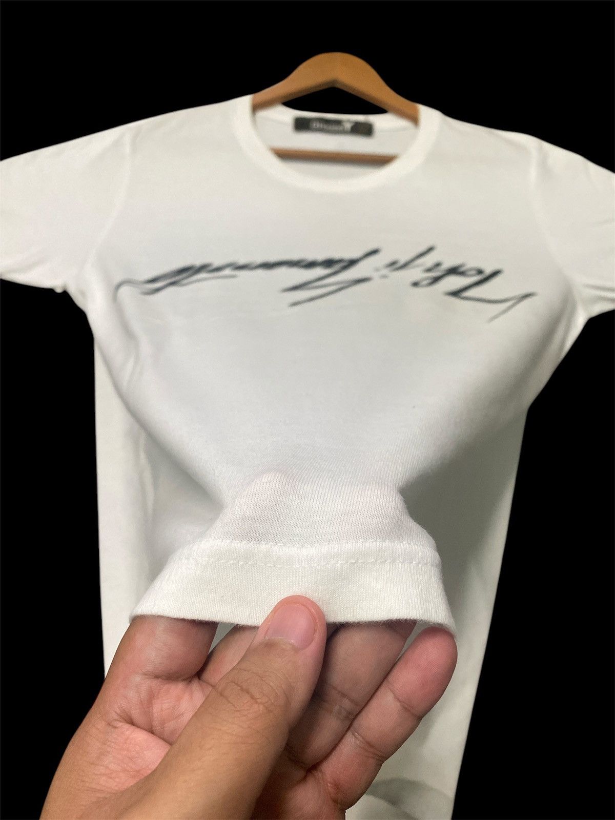 Japanese Brand × Vintage × Yohji Yamamoto ‼️RARE‼️YOHJI YAMAMOTO SPELLOUT VINTAGE SHIRT TEE🔥 Size US M / EU 48-50 / 2 - 8 Thumbnail