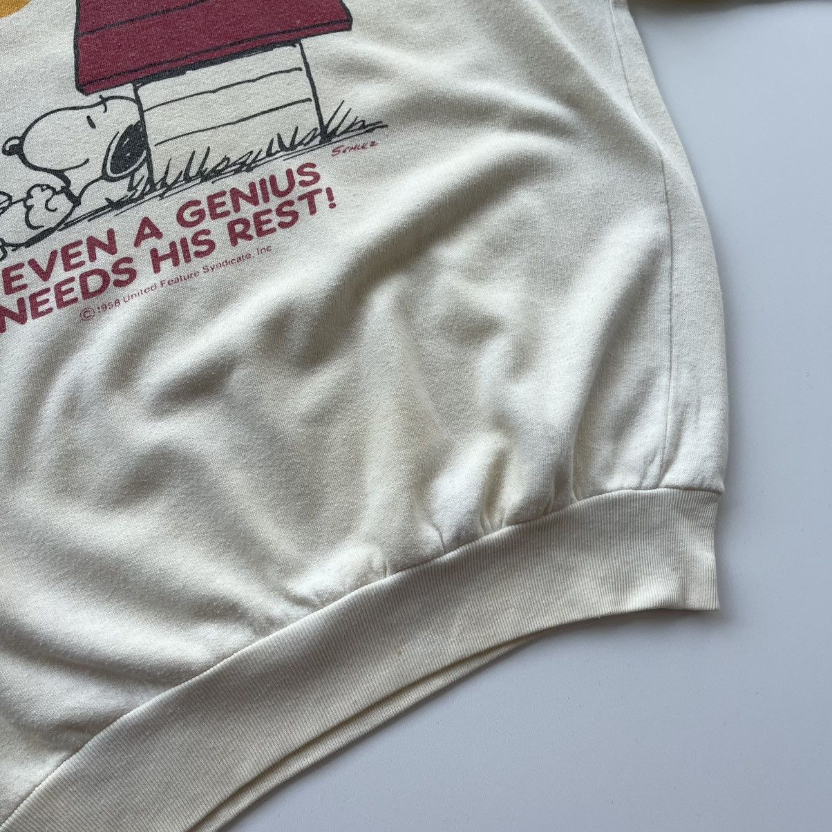 Peanuts × Vintage Switcher Snoopy Genius Peanut Logo 1958 Vintage Sweatshirt Size US S / EU 44-46 / 1 - 10 Thumbnail