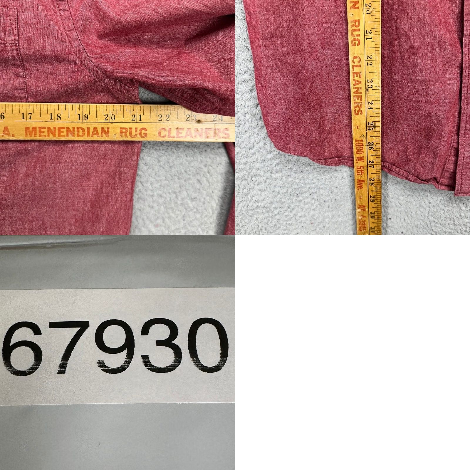 Banana Republic Banana Republic Button-Up Shirt Adult Medium Red Standard Fit Casual Pocket Mens Size US M / EU 48-50 / 2 - 8 Thumbnail