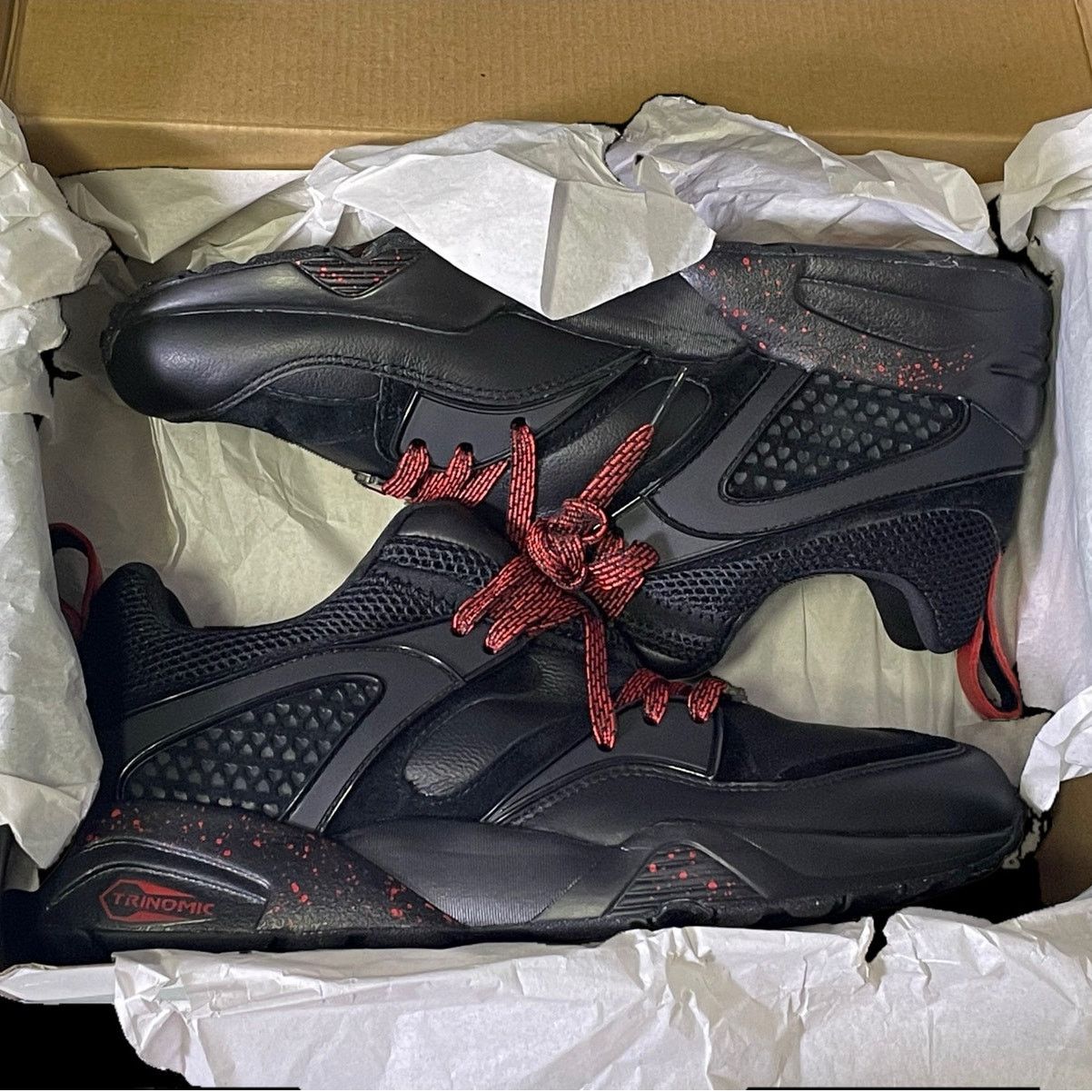 Puma Puma Blaze Of Glory Rise Lost Ones Black and Red Sneaker Size US 9 / EU 42 - 1 Thumbnail