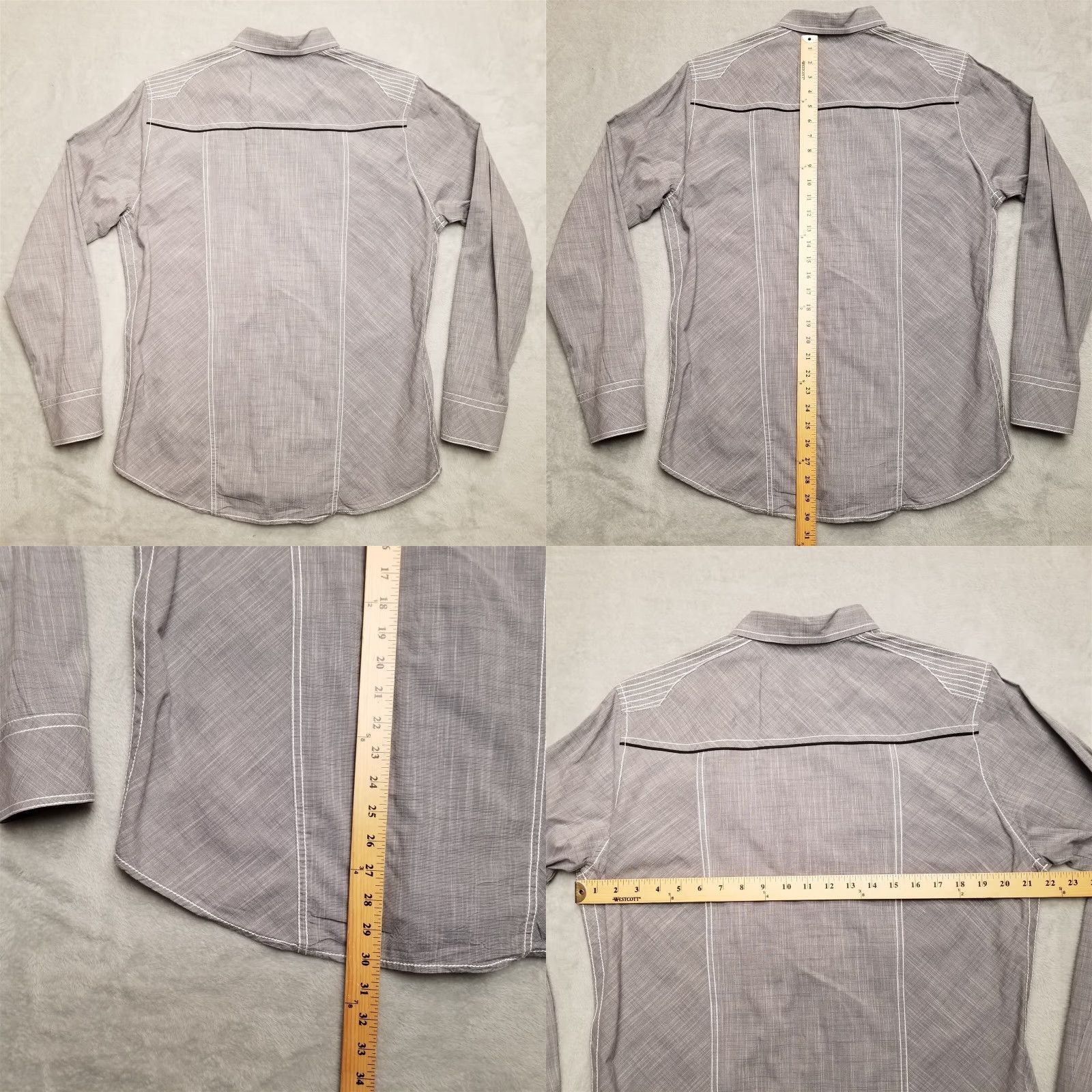 Vintage BKE Buckle Shirt Mens M Gray Athletic Cotton Blend Long Sleeve Western Shirt Mens Gray Athletic Cotton Blend Long Sleeve Western Size US M / EU 48-50 / 2 - 8 Thumbnail