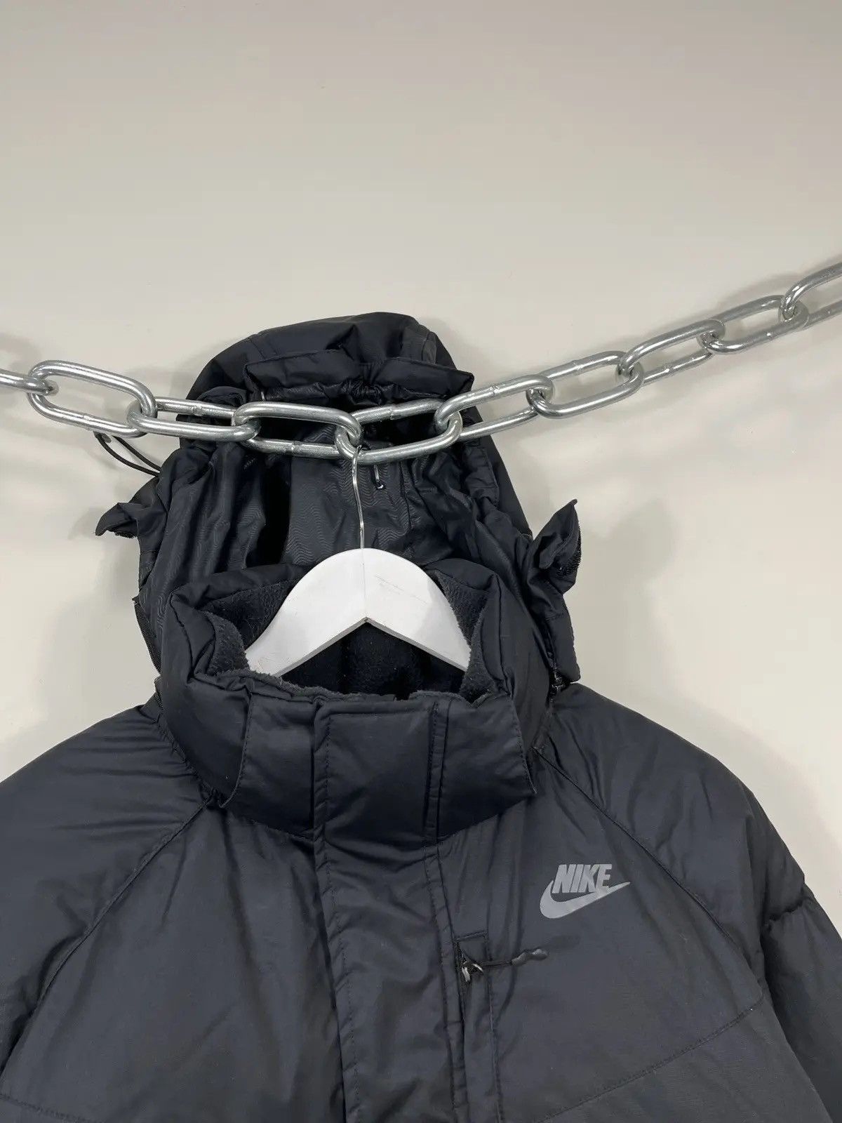 Nike Vintage Nike Y2K Drill 550 Hooded Down Puffer Jacket Size US M / EU 48-50 / 2 - 3 Thumbnail