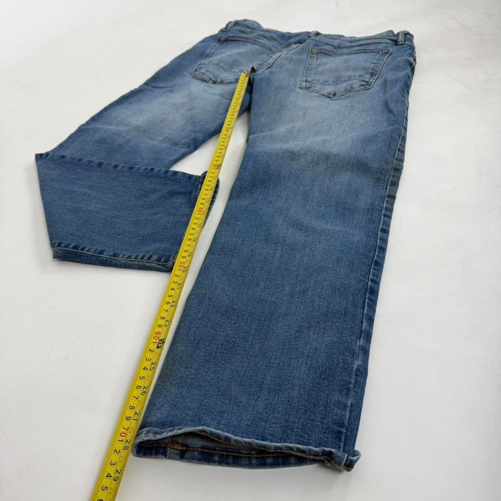 Ecko Unltd. × JNCO × Vintage Vintage y2k baggy wide leg faded stonewash embroidered jeans Size US 34 / EU 50 - 3 Thumbnail