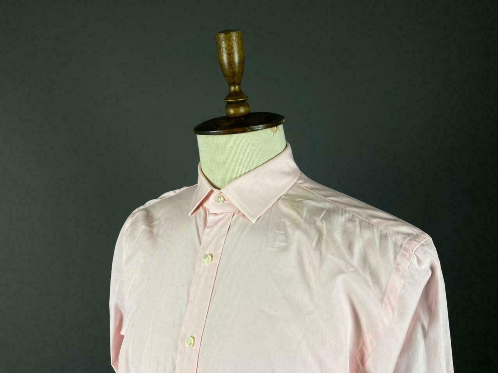 Ralph Lauren Black Label Men Ralph Lauren Black Label Pink Cuff Dress Shirt Size 16.5 Size US M / EU 48-50 / 2 - 2 Thumbnail