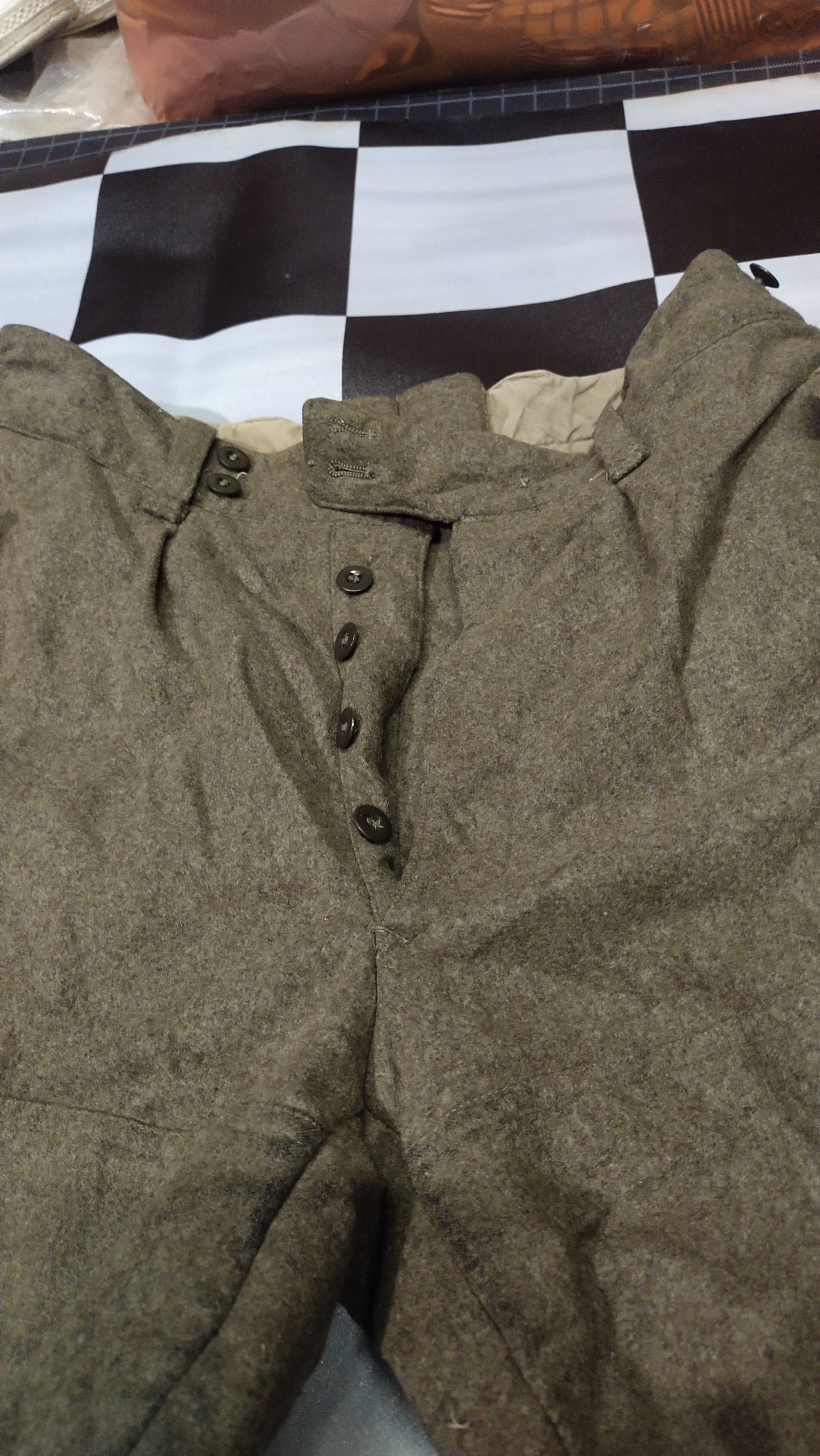 Vintage Vtg 1960s German Army Wool Cargo Pants Size US 30 / EU 46 - 6 Thumbnail