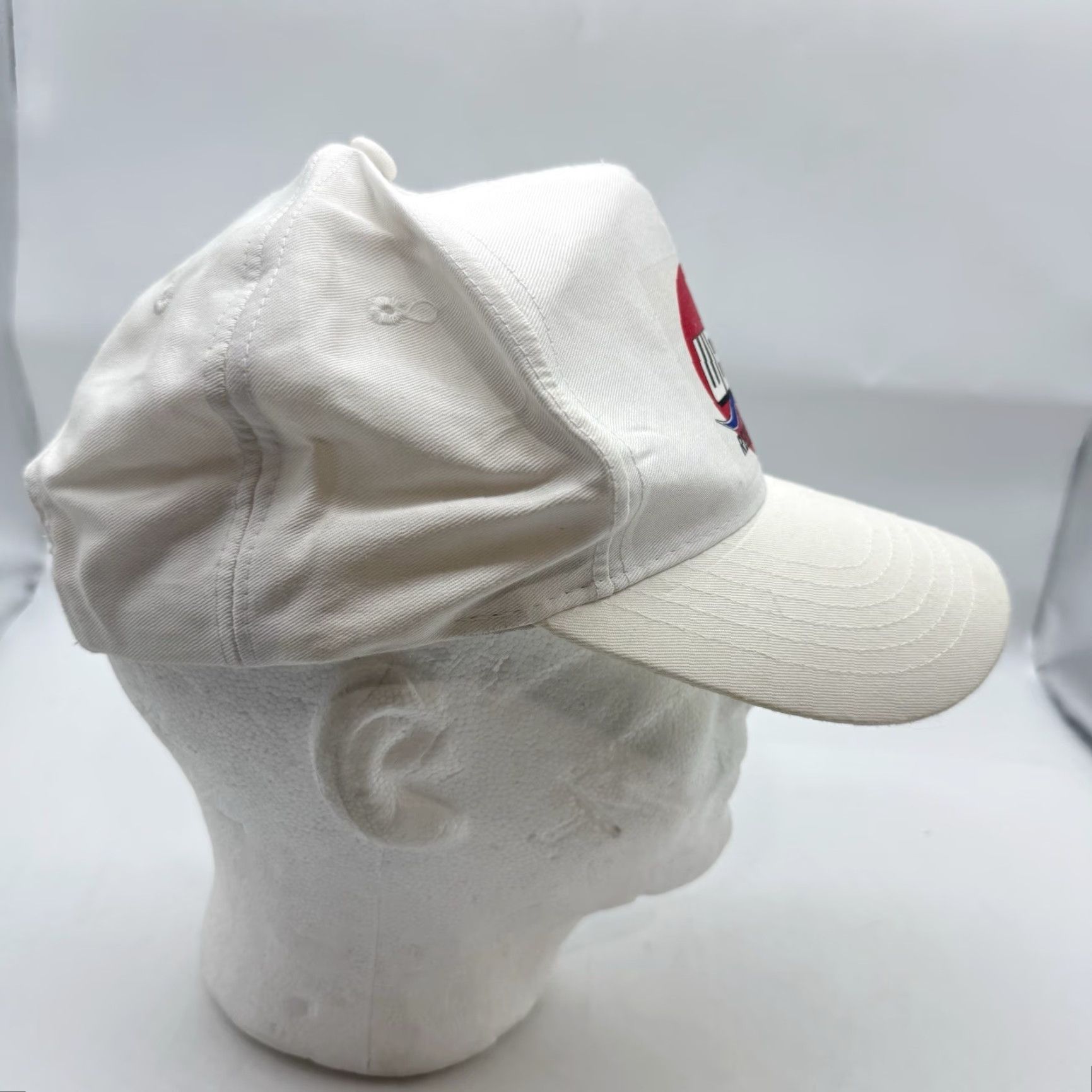 Vintage VINTAGE Weiss Reisen Snapback Hat Cap White Mens Adjustable White USA Ford Dealership Canvas Cotton Hat Cap Snapback Cotton Adjustable White USA Ford Size ONE SIZE - 4 Thumbnail
