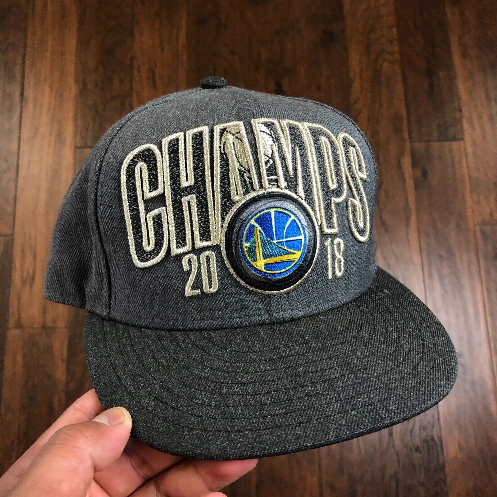 New Era GOLDEN STATE WARRIORS 2018 CHAMPS NBA SNAPBACK HAT CAP Size ONE SIZE - 2 Thumbnail