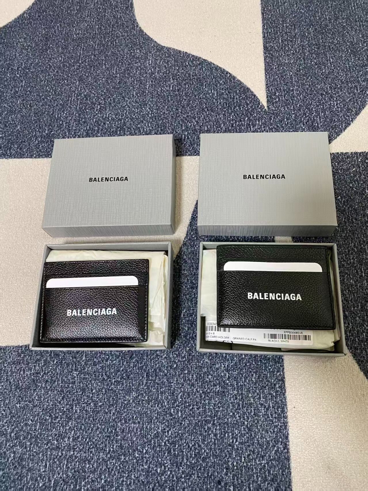 Balenciaga balenciaga logo leather cardholder wallet Size ONE SIZE - 1 Thumbnail
