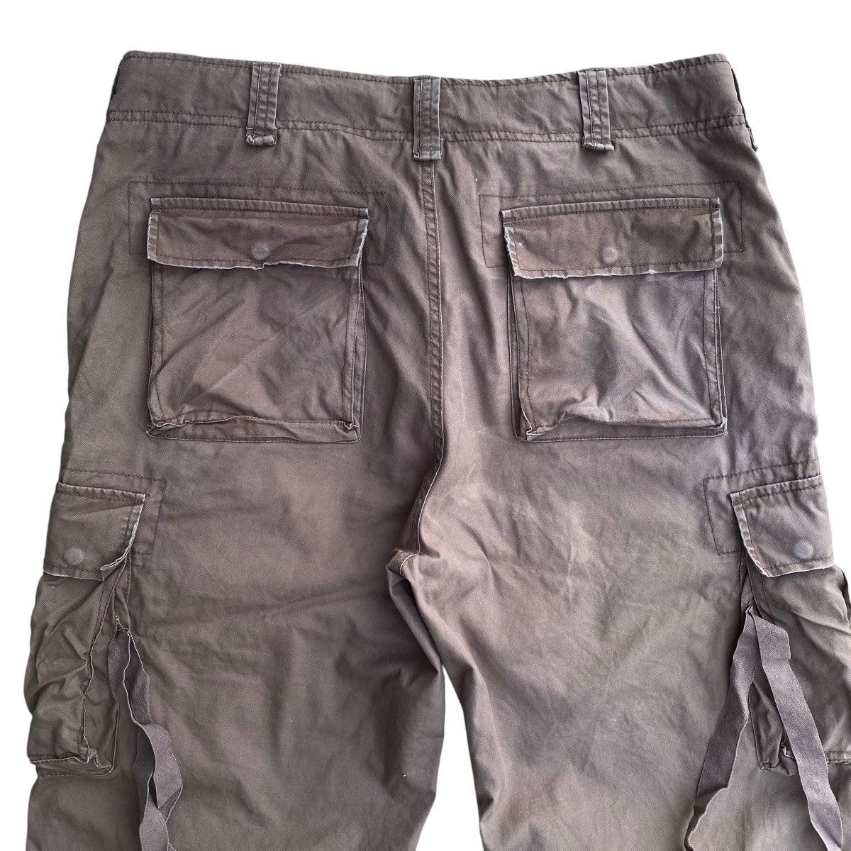 If Six Was Nine × Japanese Brand RealCrush Tactical Baggy Double Knee Bondage Cargo Pants Size US 35 - 14 Thumbnail