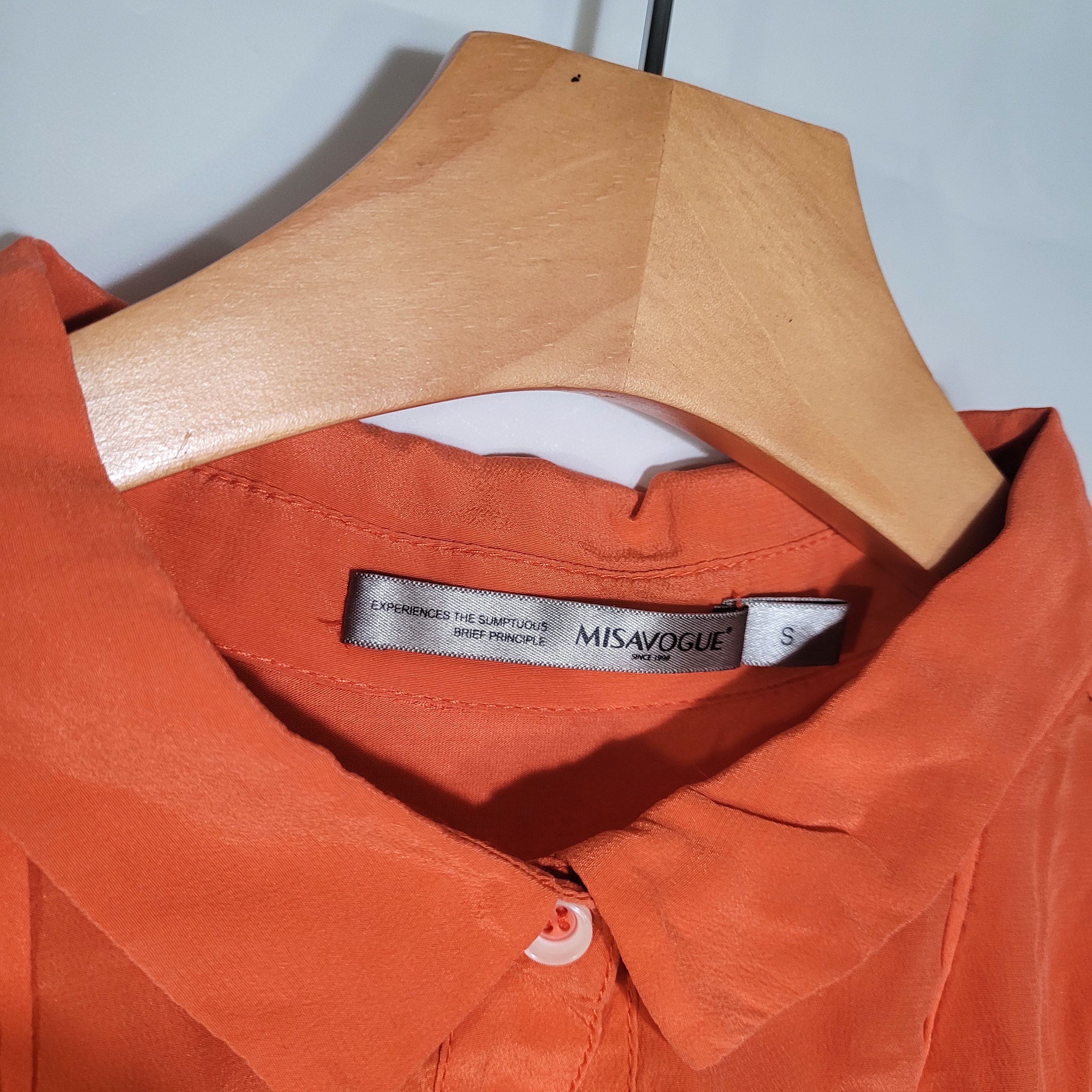 Other Women's Silk Size L Short Sleeve Top Shirt SCK304 Size L / US 10 / IT 46 - 3 Thumbnail