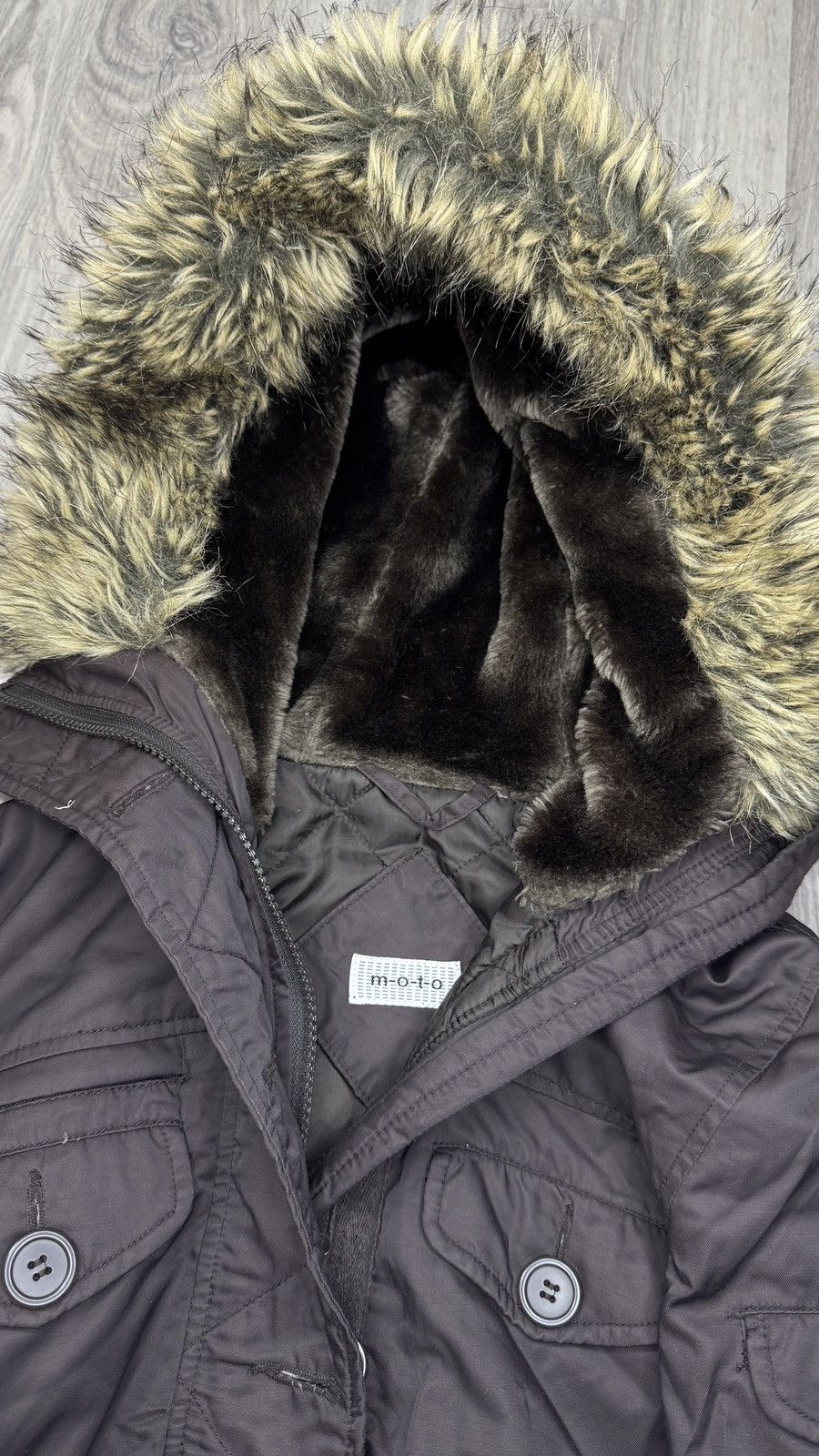 Le Grande Bleu (L.G.B.) Y2K Vintage Faux Fur Hood Jacket Ifsixwasnine LGB Goa fuzzy Size US S / EU 44-46 / 1 - 6 Thumbnail