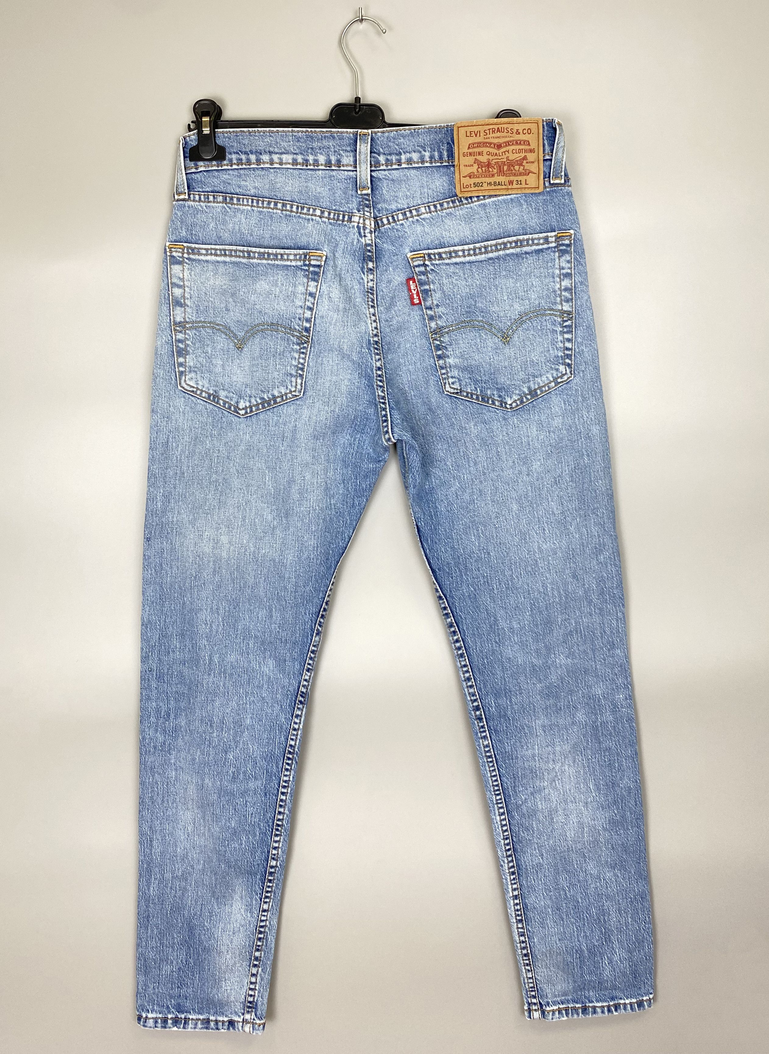 Levi's LEVIS Big E 502 HI-Ball Blue Denim Jeans | Grailed