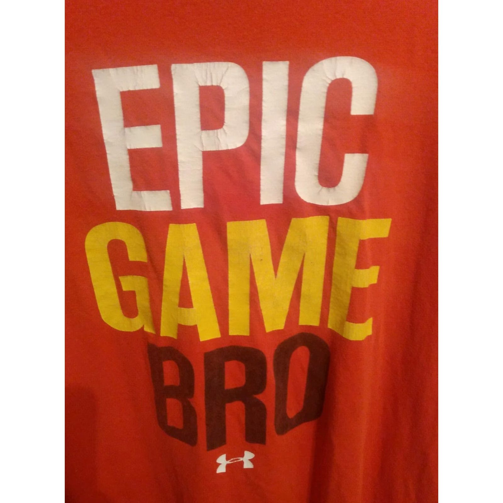Under Armour Under Armour T-Shirt Epic game bro Red XL Cotton Regular Men 23" X 30" Size US XL / EU 56 / 4 - 2 Thumbnail