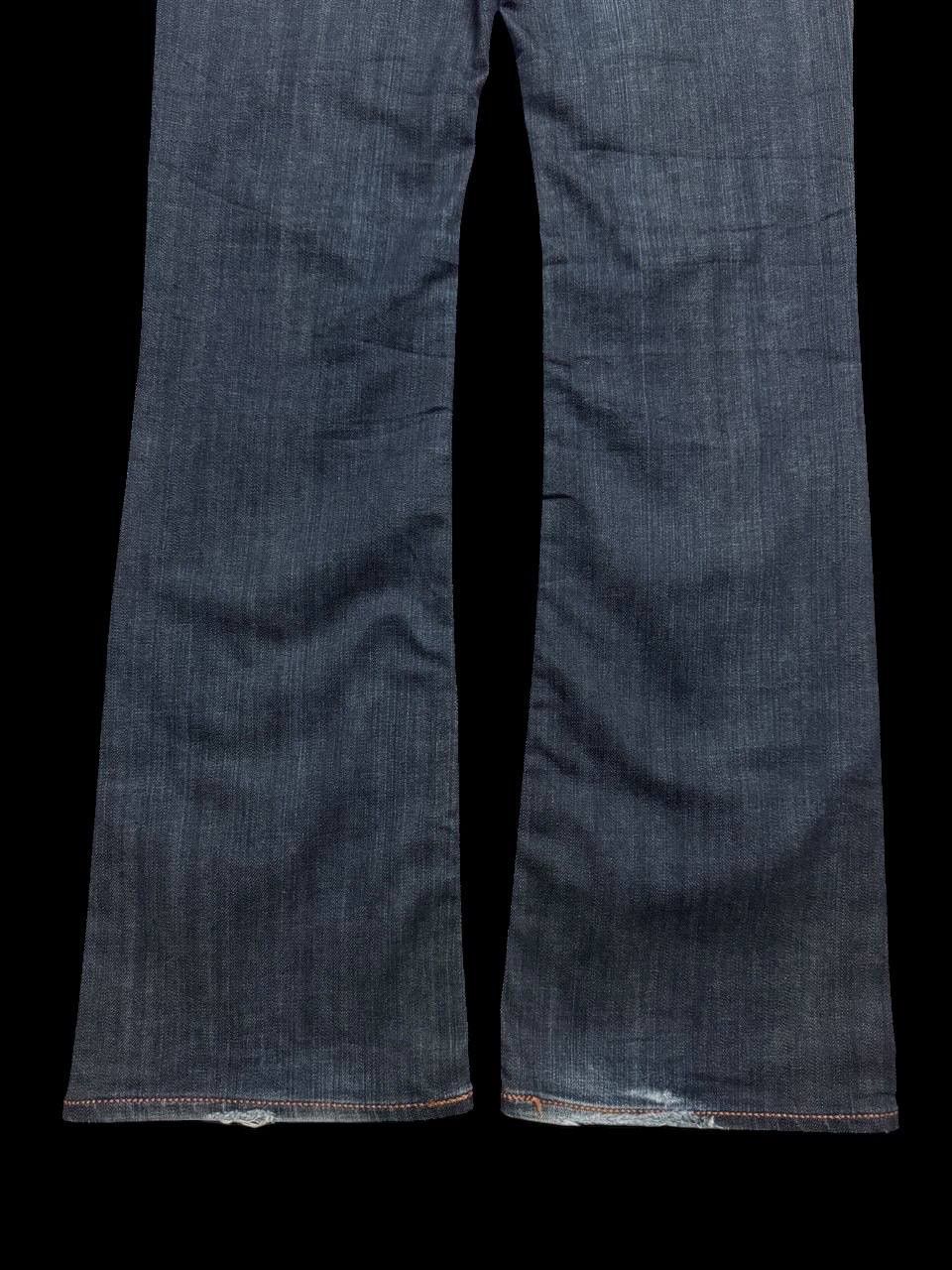 Vintage FLARE Vintage Schlussel Mudwash Distressed Bootcut Sick Jean Size US 31 - 20 Thumbnail