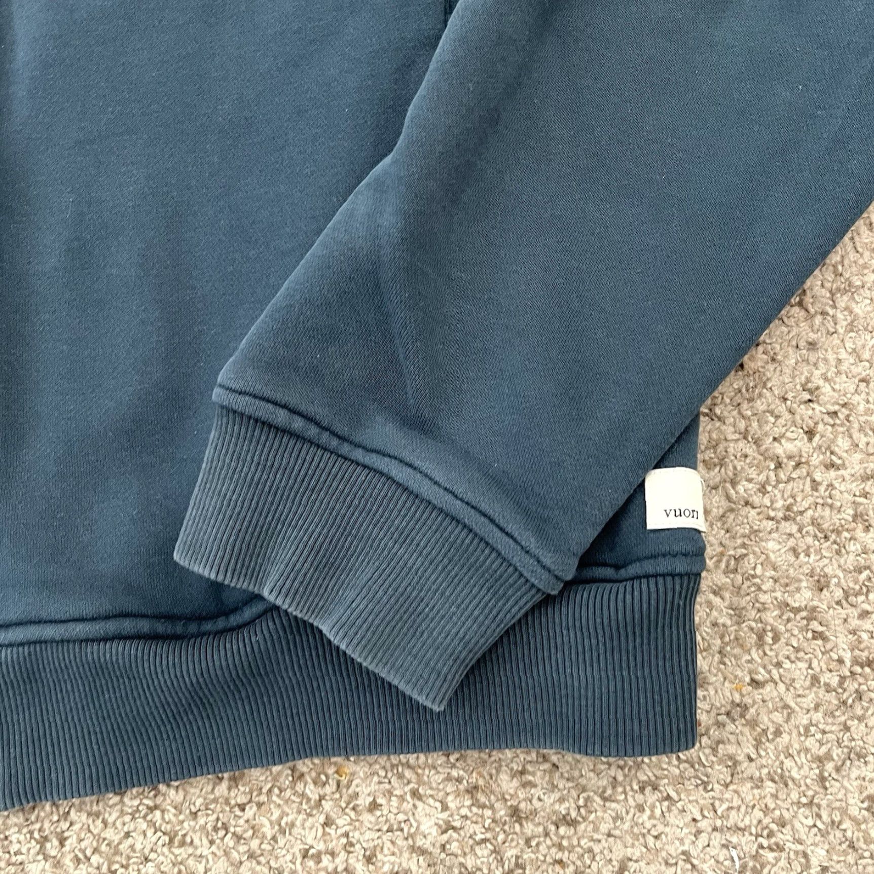 Vuori VUORI Peloton Zip Up Hoodie Sweatshirt Blue Mens Large Rise Shine - Full Zip, Hooded, Pockets, Gym & Training, Athleisure, Unisex Adults, Blue, Size L Size US L / EU 52-54 / 3 - 3 Thumbnail