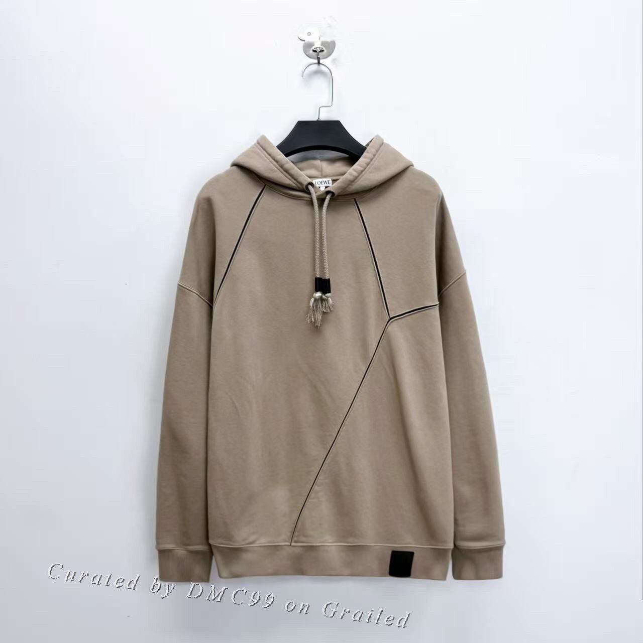 Loewe Loewe SS23 Khaki Geometric Logo Hoodie Size US S / EU 44-46 / 1 - 1 Thumbnail
