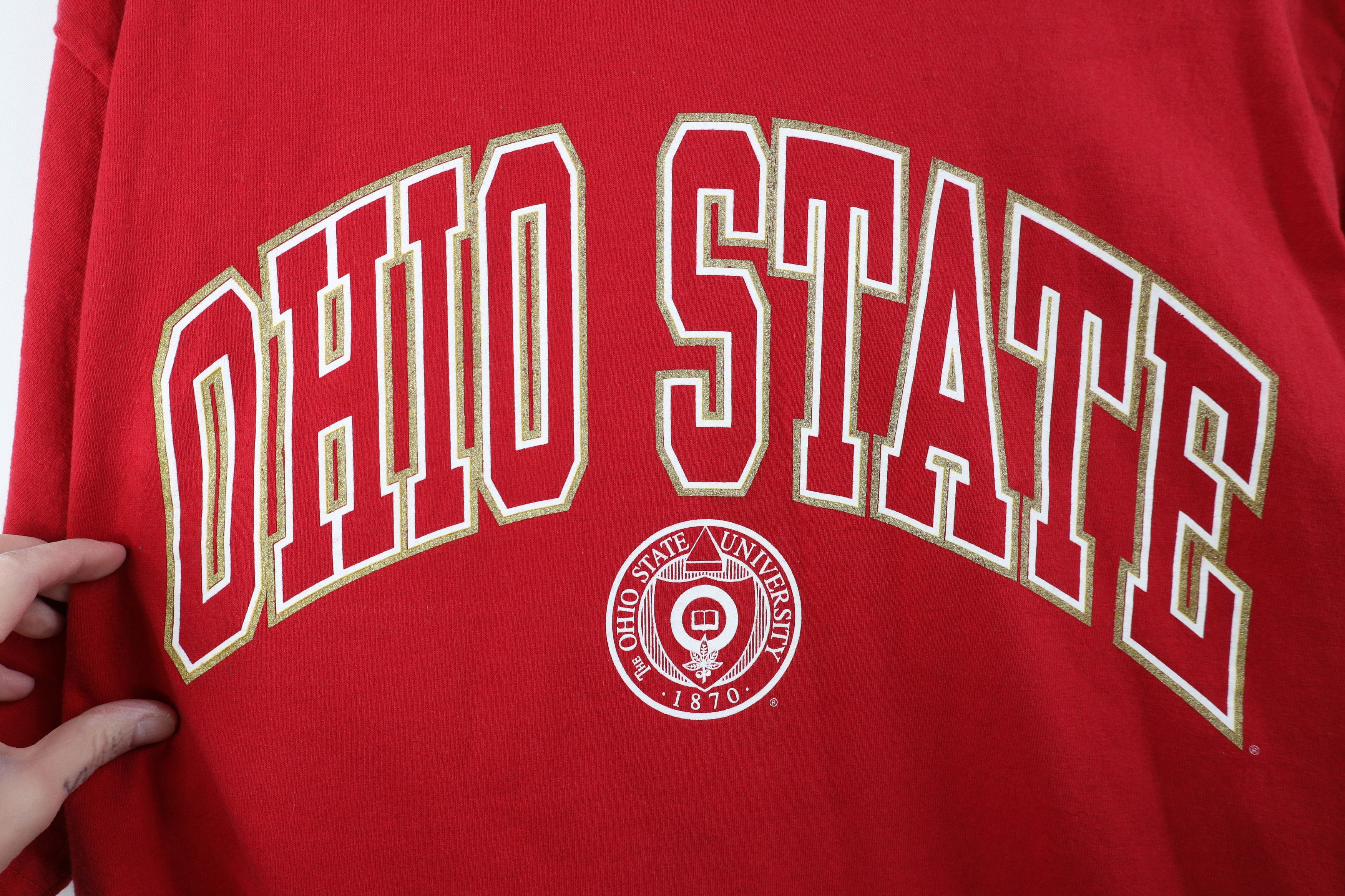 Vintage Vintage 90s Ohio State University Short Sleeve T-Shirt Size US XL / EU 56 / 4 - 4 Thumbnail