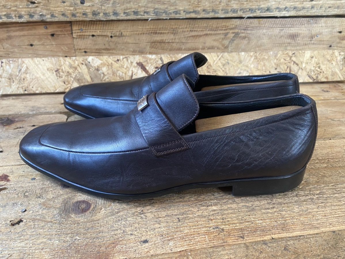 Gucci Gucci gg metalic logo brown penny loafers uk 8.5 Size US 9.5 / EU 42-43 - 3 Thumbnail