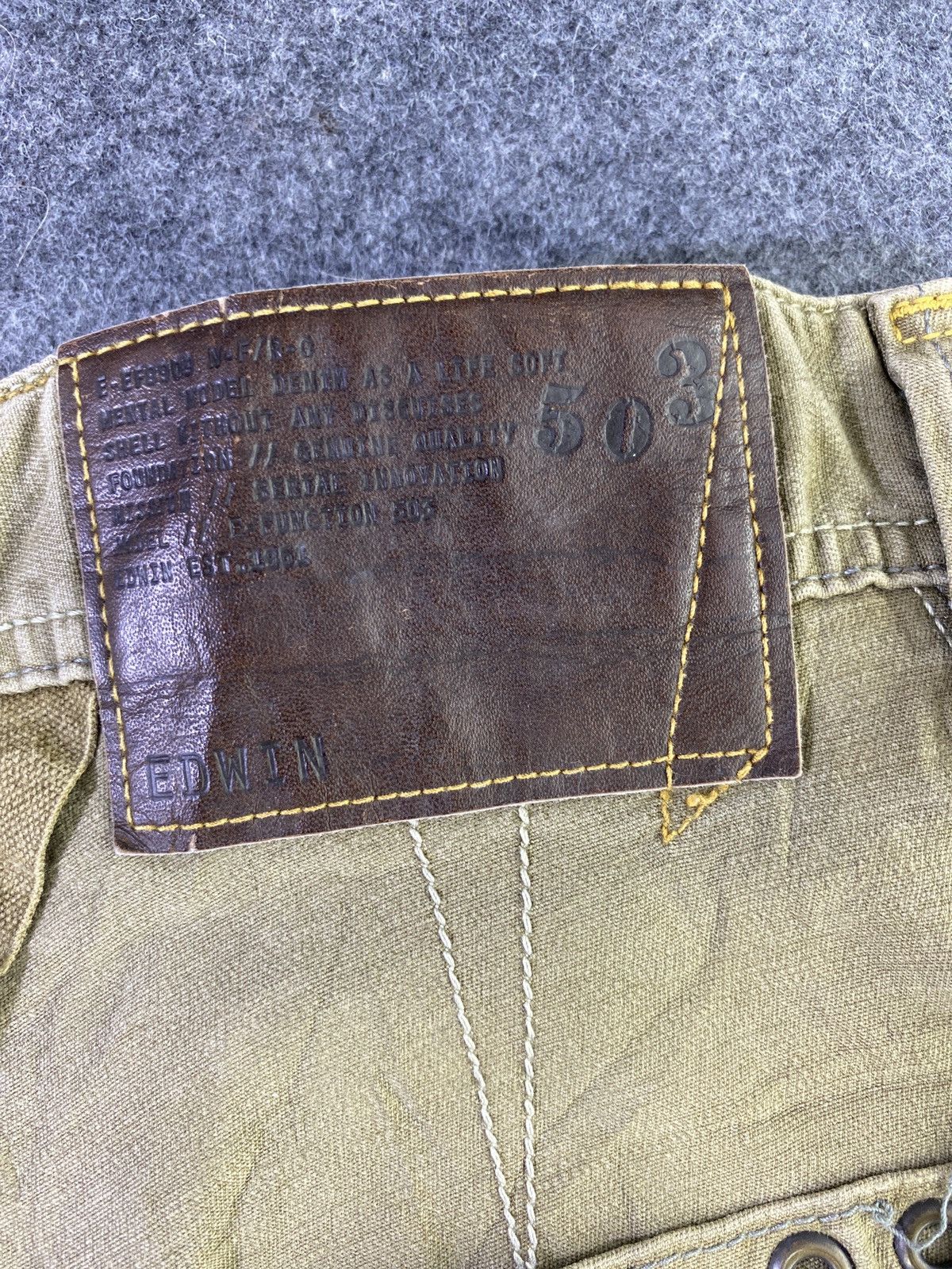 Edwin × Japanese Brand × Jean Edwin 503 Multipocket Tactical Denim - J954 Size US 30 / EU 46 - 11 Thumbnail