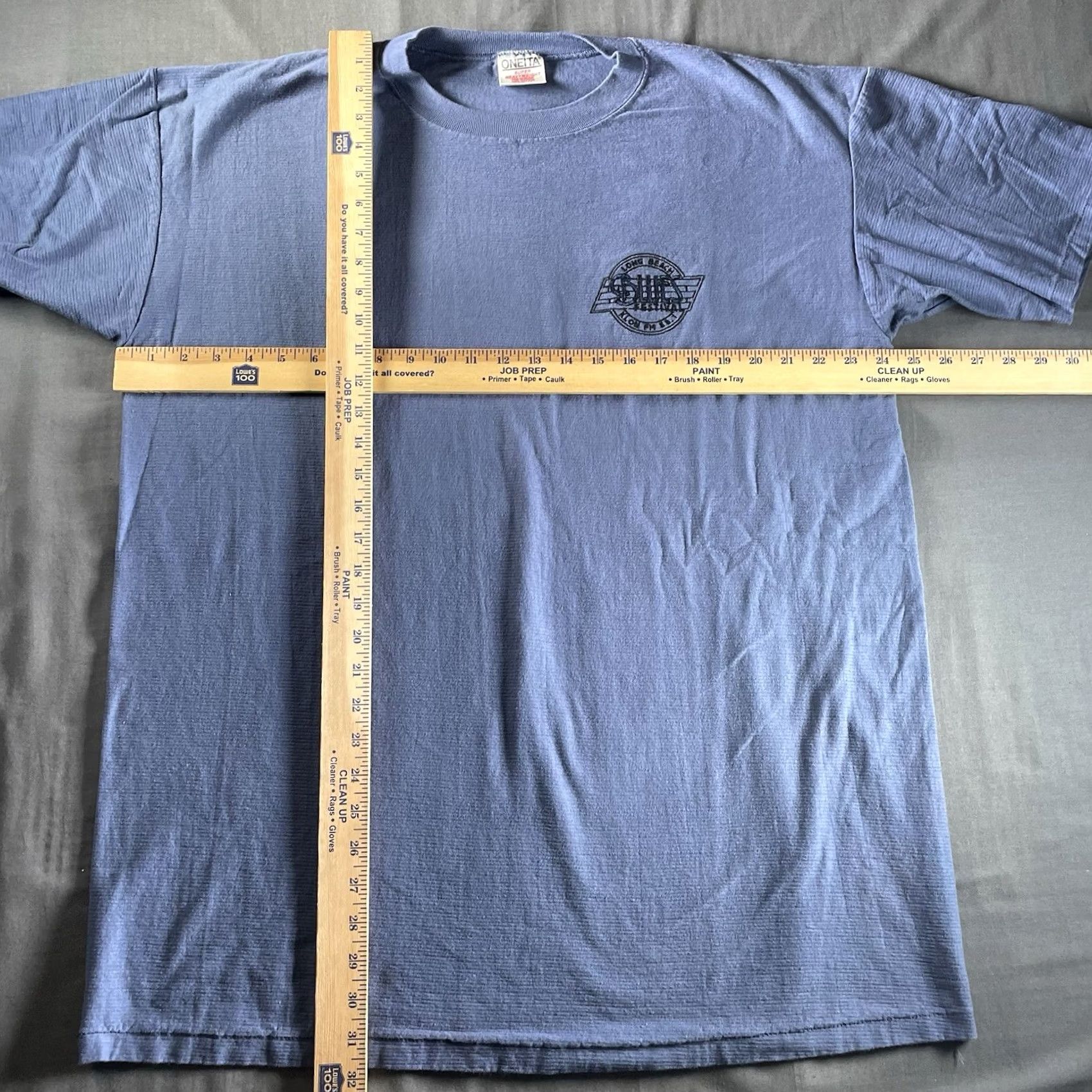 Vintage VINTAGE FM 88.1 KLON Long Beach 90s Blues Festival shirt XL XL Blue Oneita Cotton Blend Mens womens Size US XL / EU 56 / 4 - 6 Thumbnail