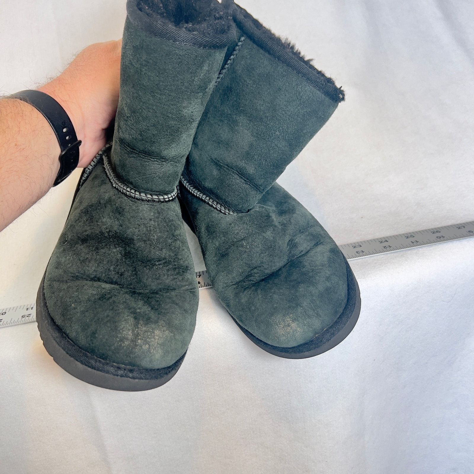 Ugg Ugg Australia Sheepskin Leather Boots High Ankle Woman's 6 Size US 6 / IT 36 - 3 Thumbnail