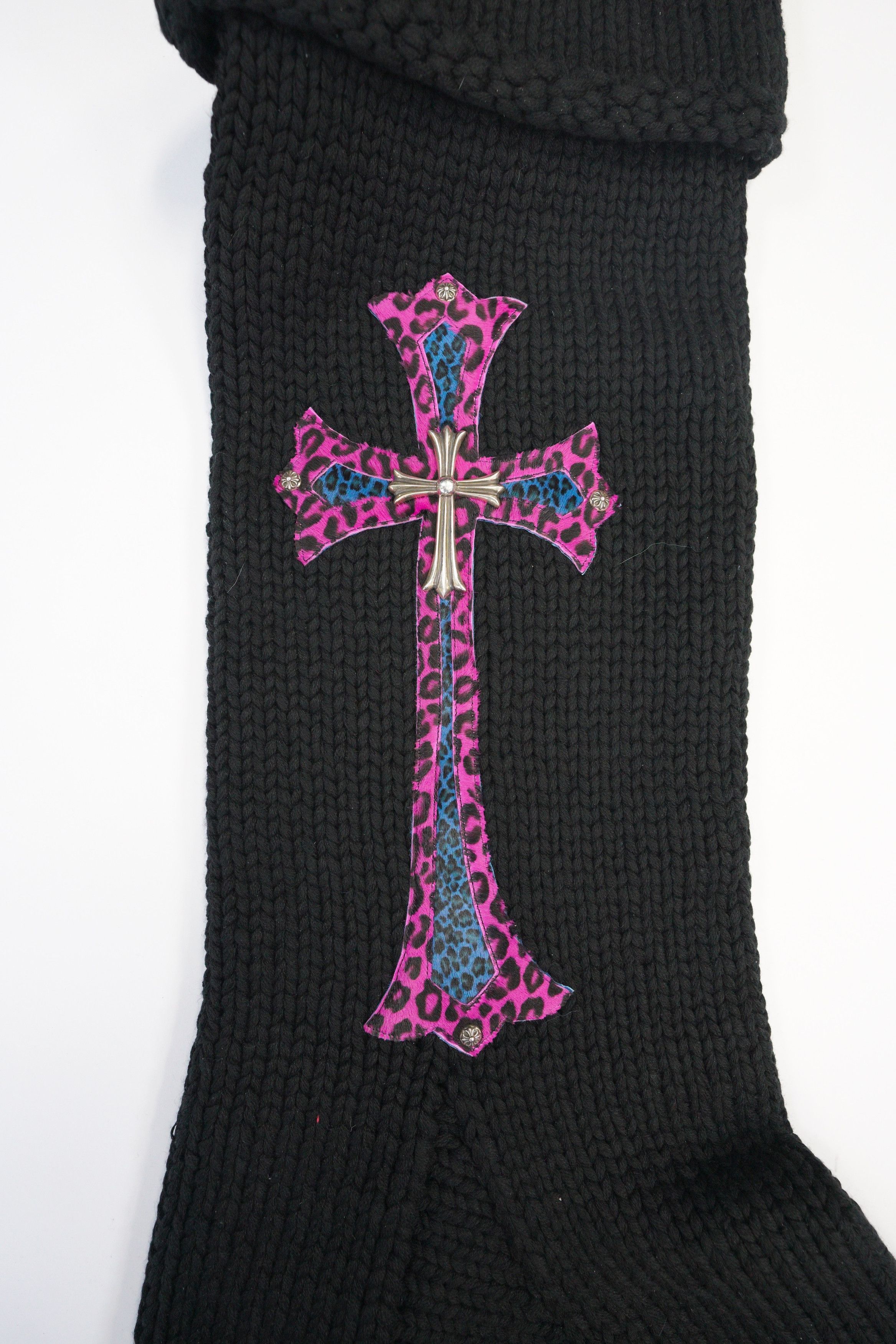 Chrome Hearts Chrome Hearts Black Knitted Christmas Stocking Size ONE SIZE - 6 Thumbnail