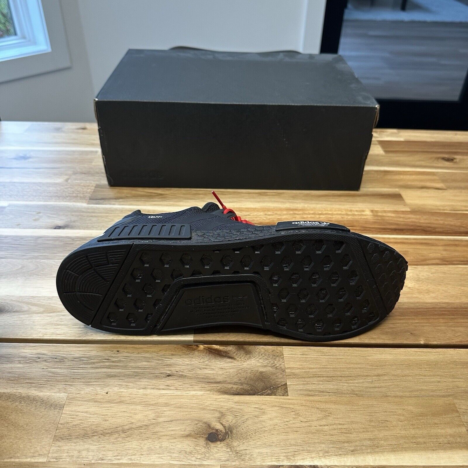 Adidas Adidas NMD_R1 Black Scarlet, Rare! Size US 11 / EU 44 - 6 Thumbnail