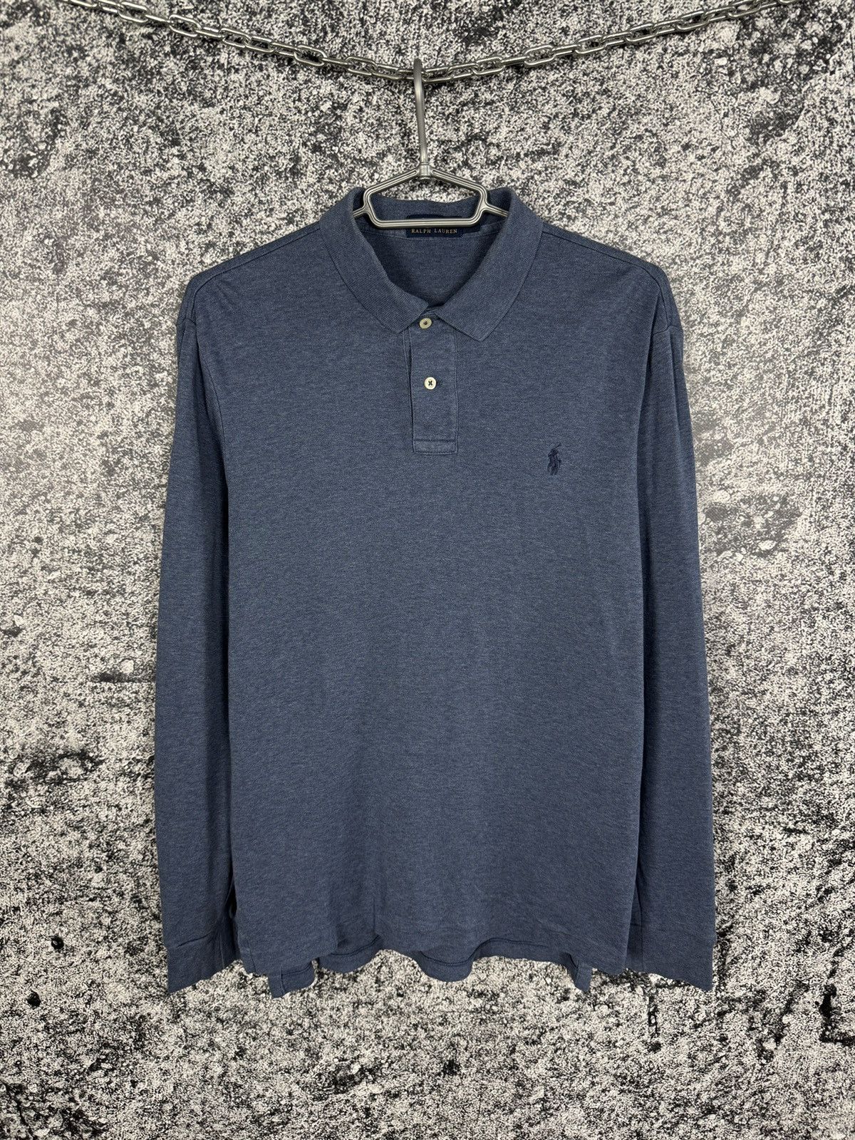 Polo Ralph Lauren Polo Ralph Lauren Long Sleeve Polo Shirt Pony Logo Size L Size US L / EU 52-54 / 3 - 1 Thumbnail