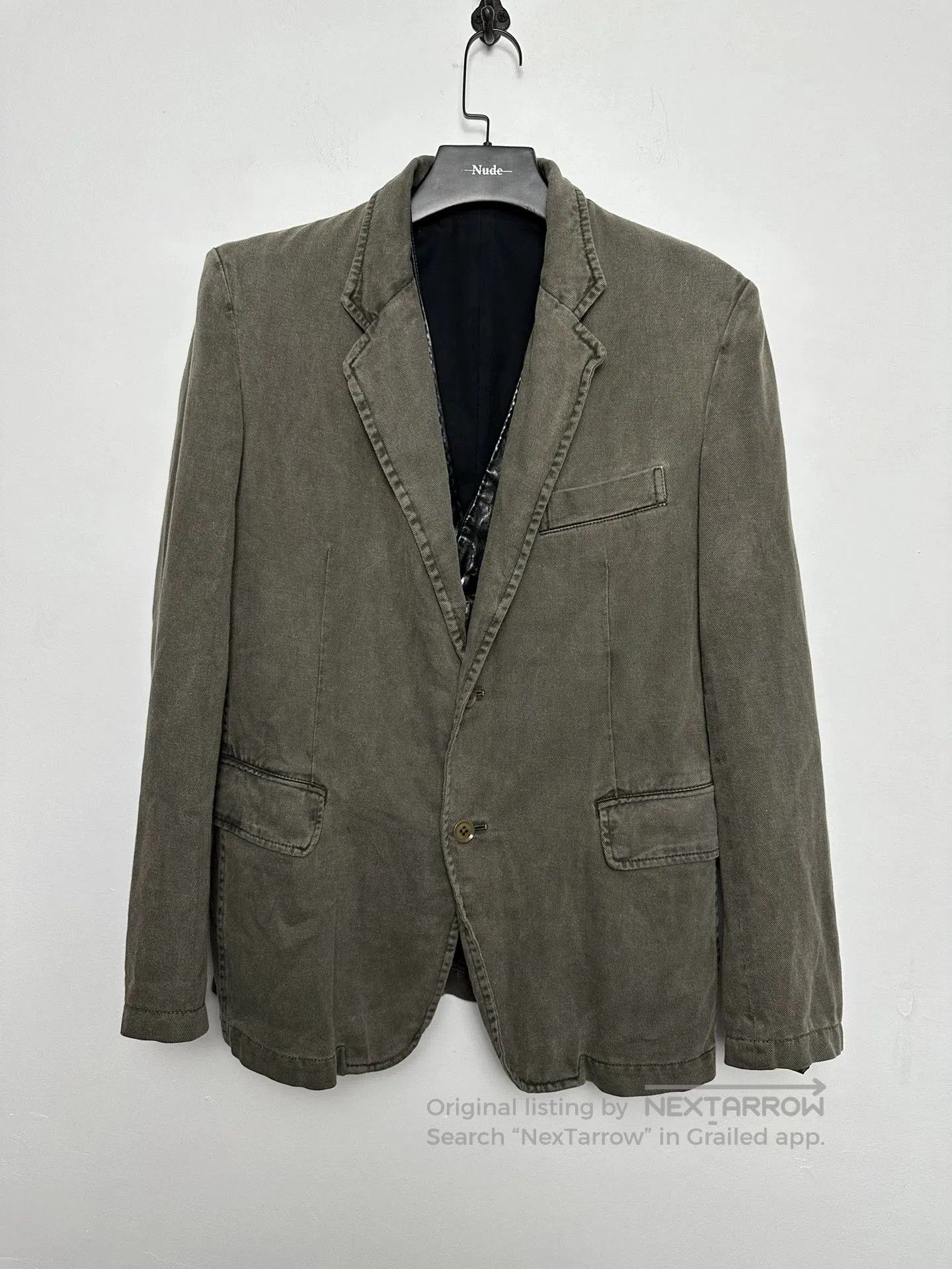Yohji Yamamoto Yohji Yamamoto Pour Homme Dyed Felted Jacket. Size US M / EU 48-50 / 2 - 1 Thumbnail