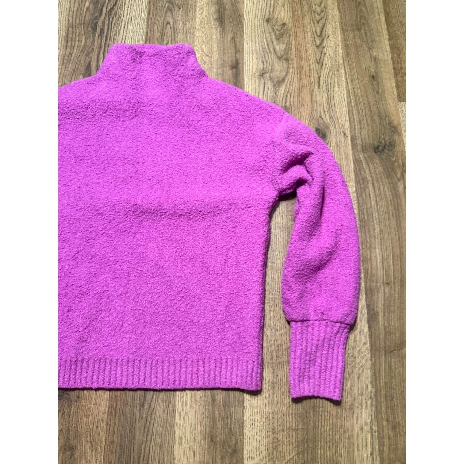 Vintage VINTAGE Marled Sweater Women’s Small Purple Pullover Turtleneck Long Sleeve Size S / US 4 / IT 40 - 4 Thumbnail