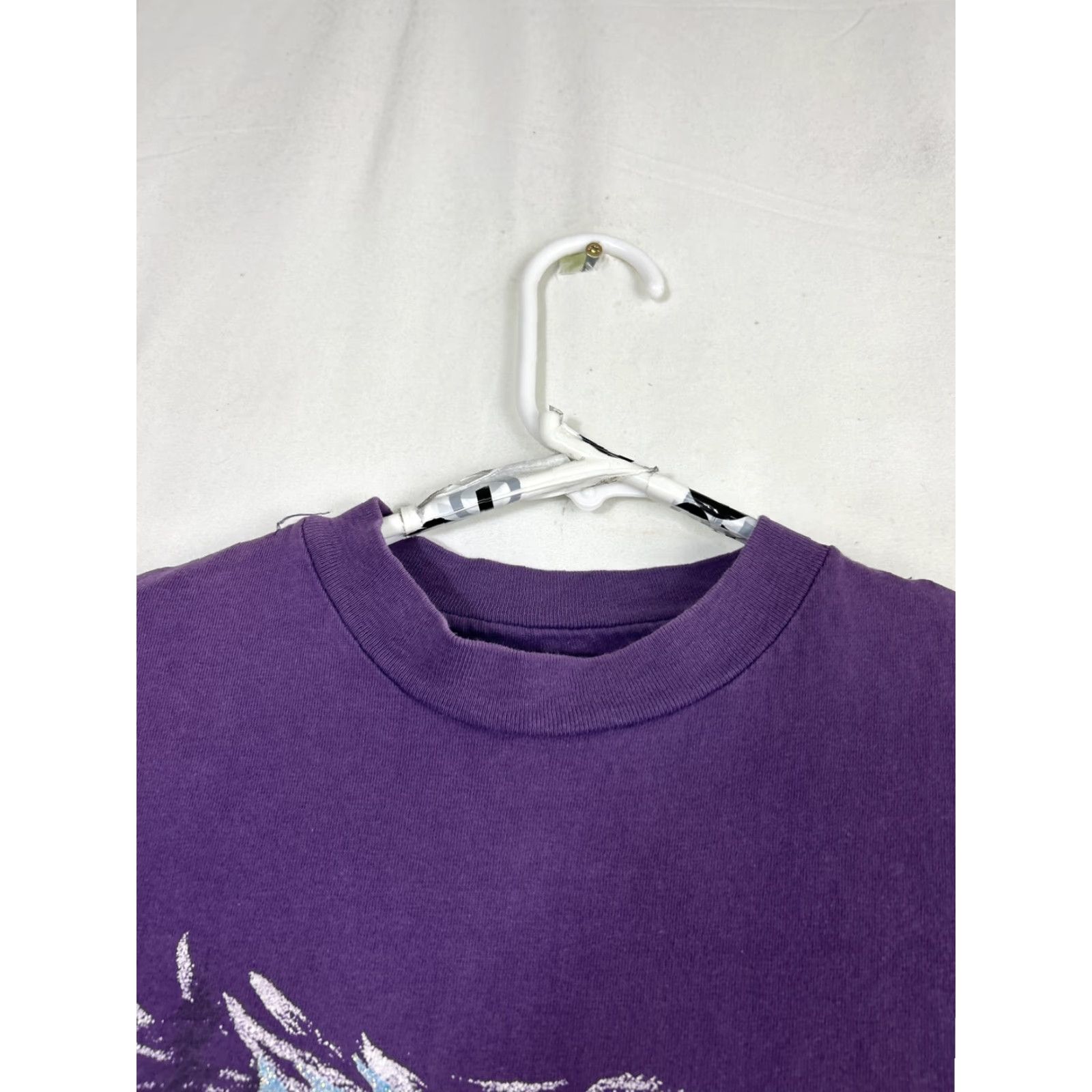 Hanes VINTAGE Hanes Mountain Spirit Utah Landscape 1993 Tee T-Shirt Women L Purple 1990s Cotton Nature Shirt Size L / US 10 / IT 46 - 7 Thumbnail