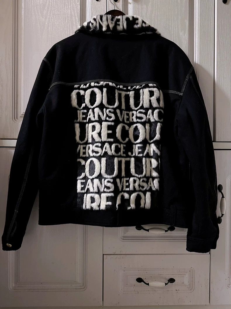 Versace Denim padded jacket
