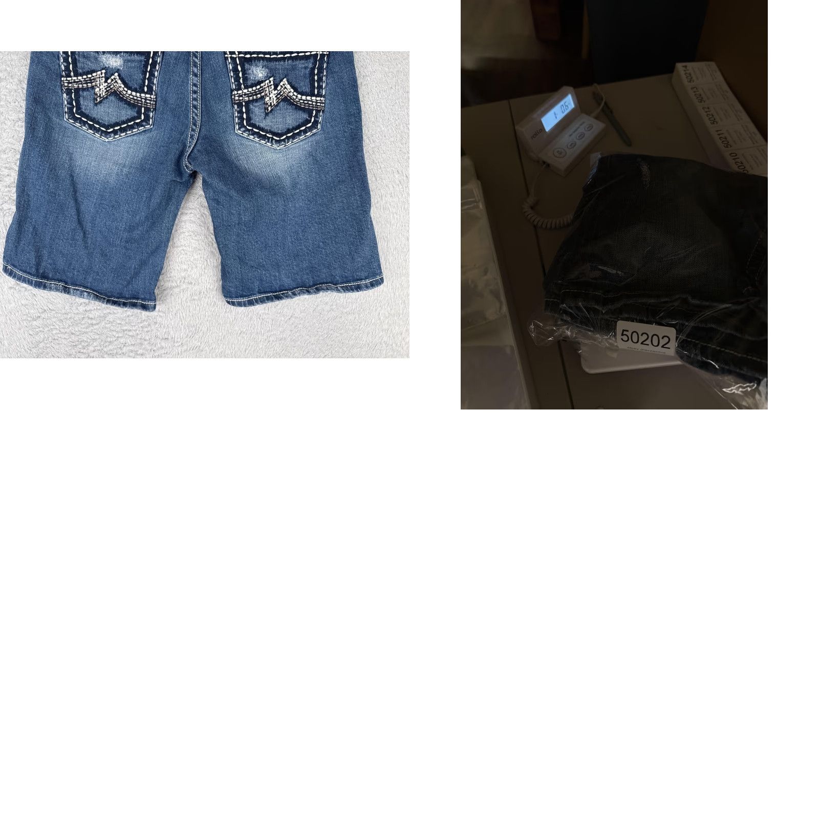 Miss Me Miss Me Shorts Bermuda Womens 27 Denim Blue 9 in Inseam 5-Pocket Stretch Distressed Embroidered Contrast Stitch Vintage No (if not vintage) Size 27" / US 4 / IT 40 - 10 Thumbnail