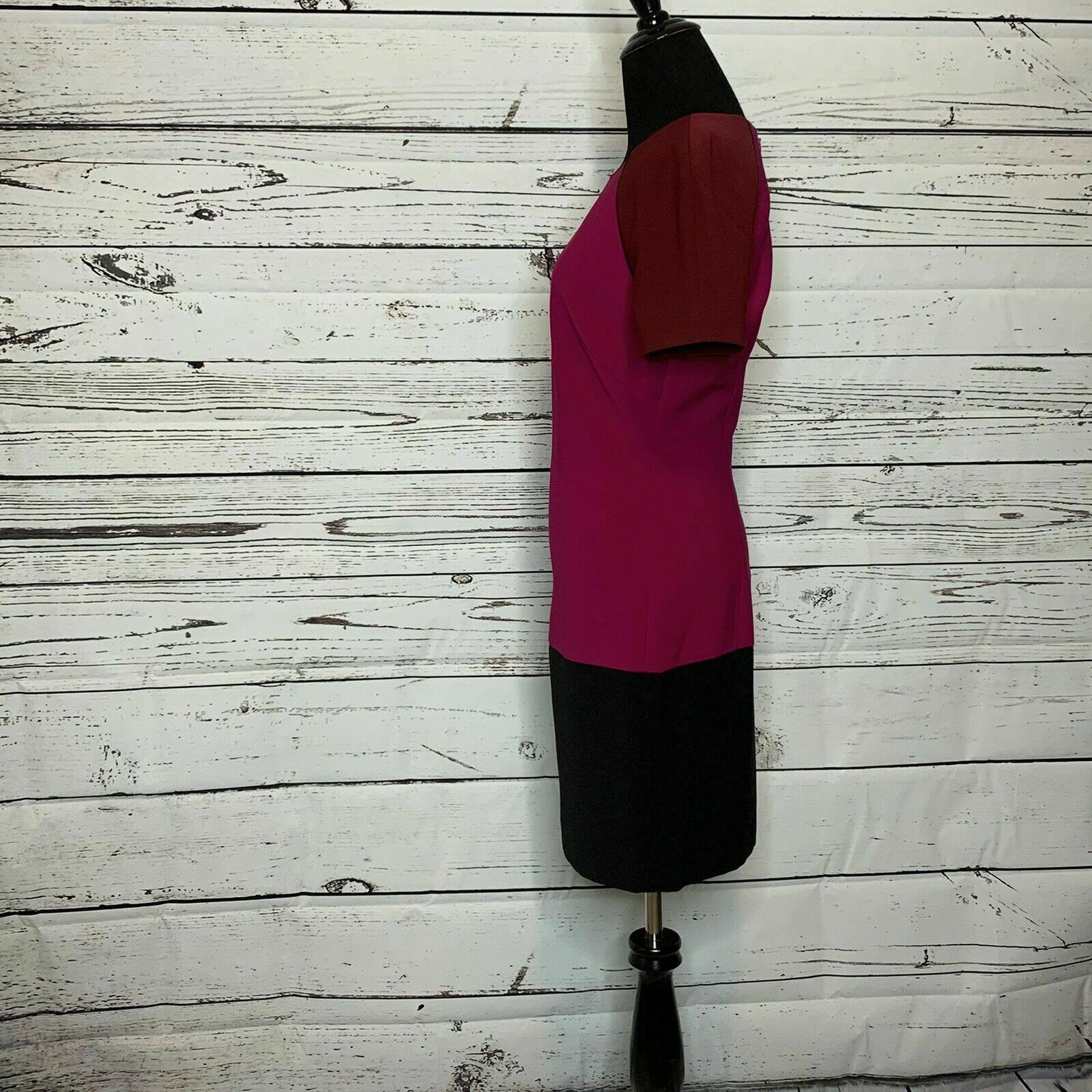 Jonathan Simkhai Purple Black Color Block Cocktail Dress 2