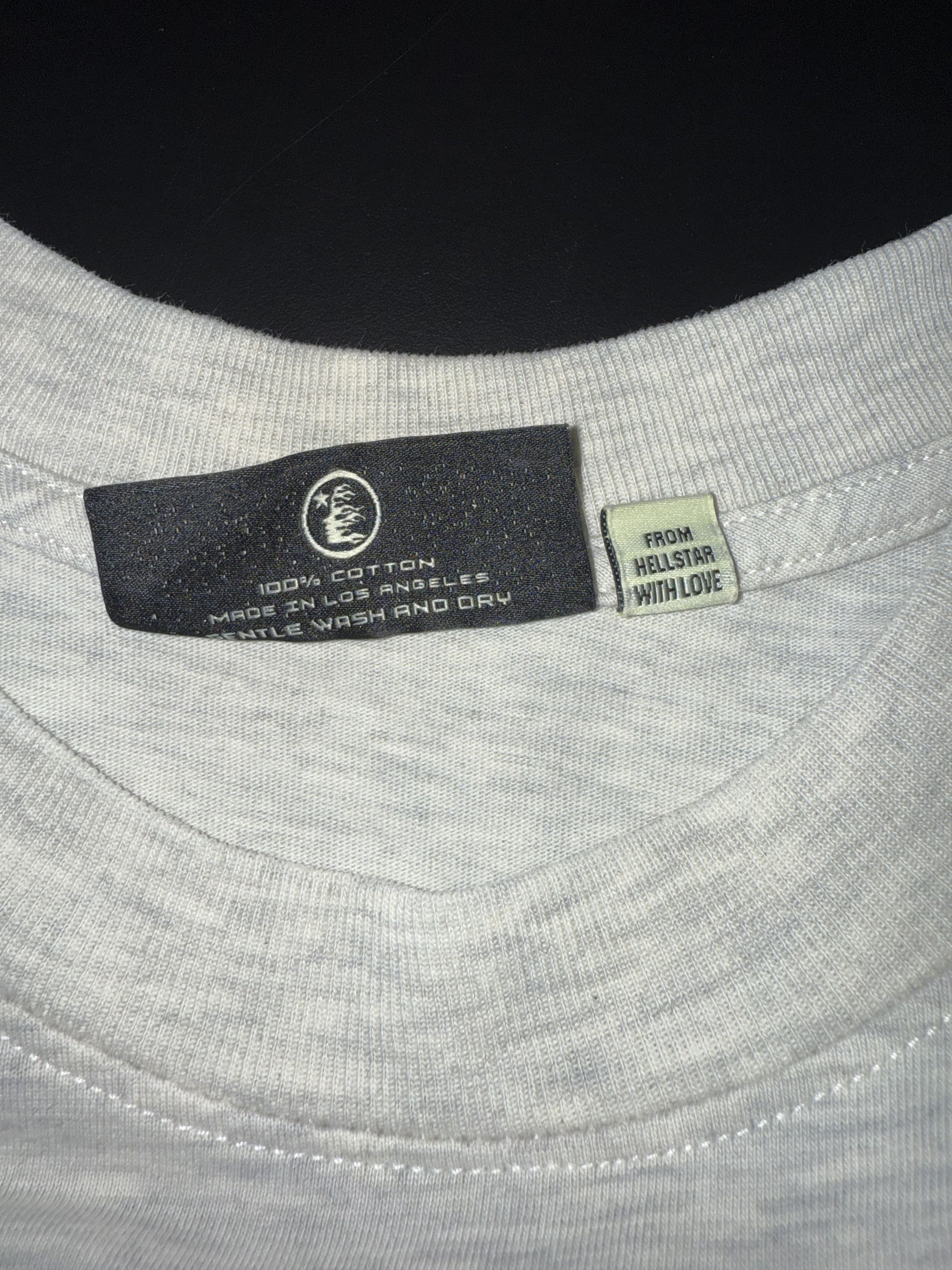 HELLSTAR Hellstar Tee Heather Gray P2P Cross Purple/Green Size US L / EU 52-54 / 3 - 3 Thumbnail