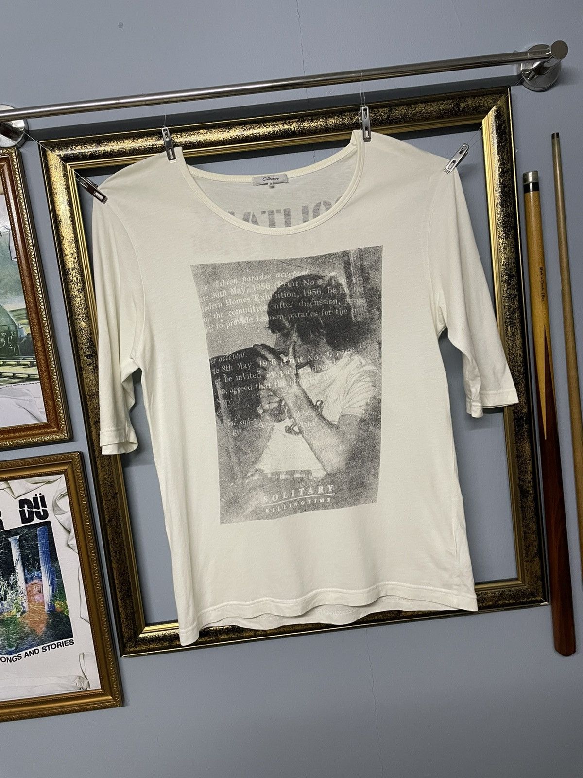 Hysteric Glamour Vintage Japan Designer Collective Solitary Killing Time Tee Size US M / EU 48-50 / 2 - 2 Thumbnail