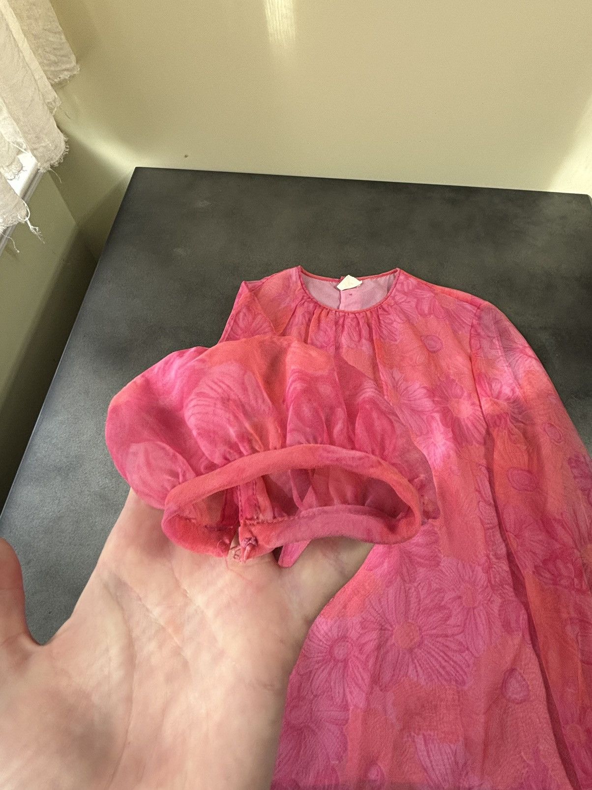 Japanese Brand 1960s Vintage Chiffon Shirt St. Michaels MBV Loveless Sheer Size S / US 4 / IT 40 - 8 Thumbnail