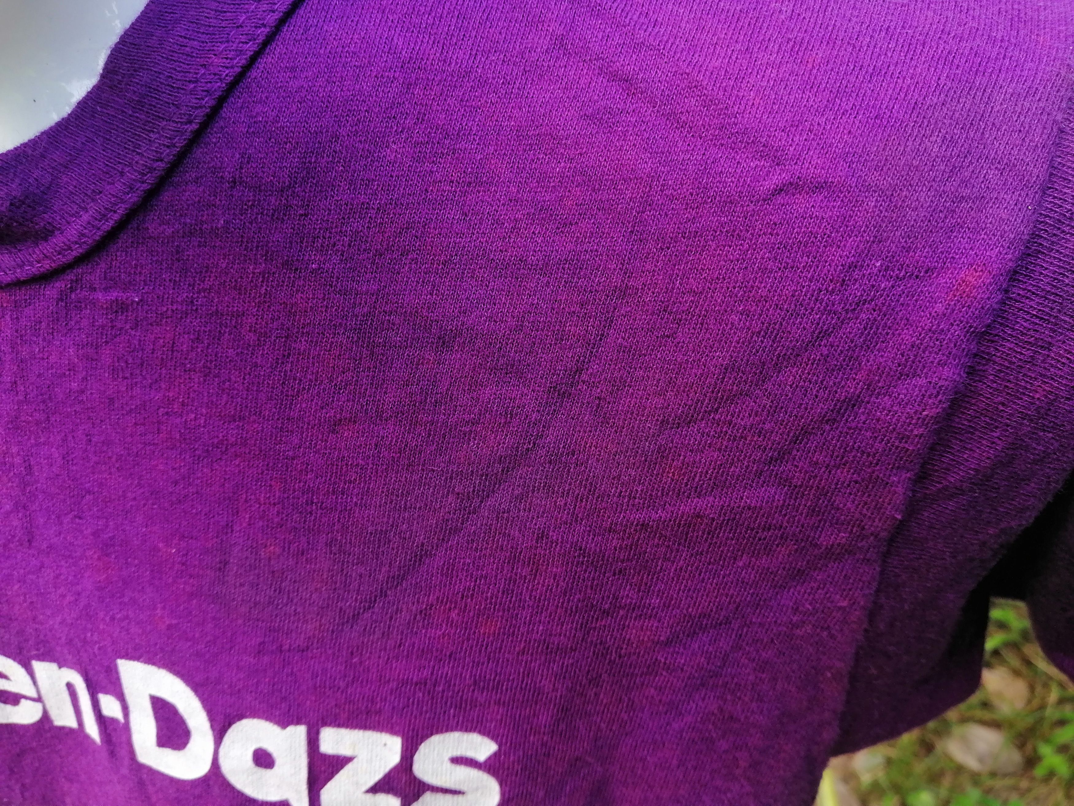 Russell Athletic 1970s Haagen Dazs Ice Cream Boysenberry Vintage T Shirt Size US S / EU 44-46 / 1 - 16 Thumbnail