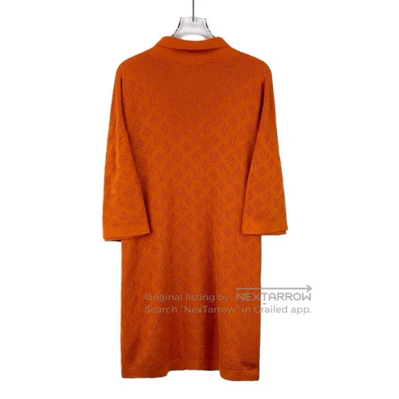 Louis Vuitton Louis Vuitton 24 orange knit cut-out logo presbyopic cotto Size US XL / EU 56 / 4 - 2 Thumbnail