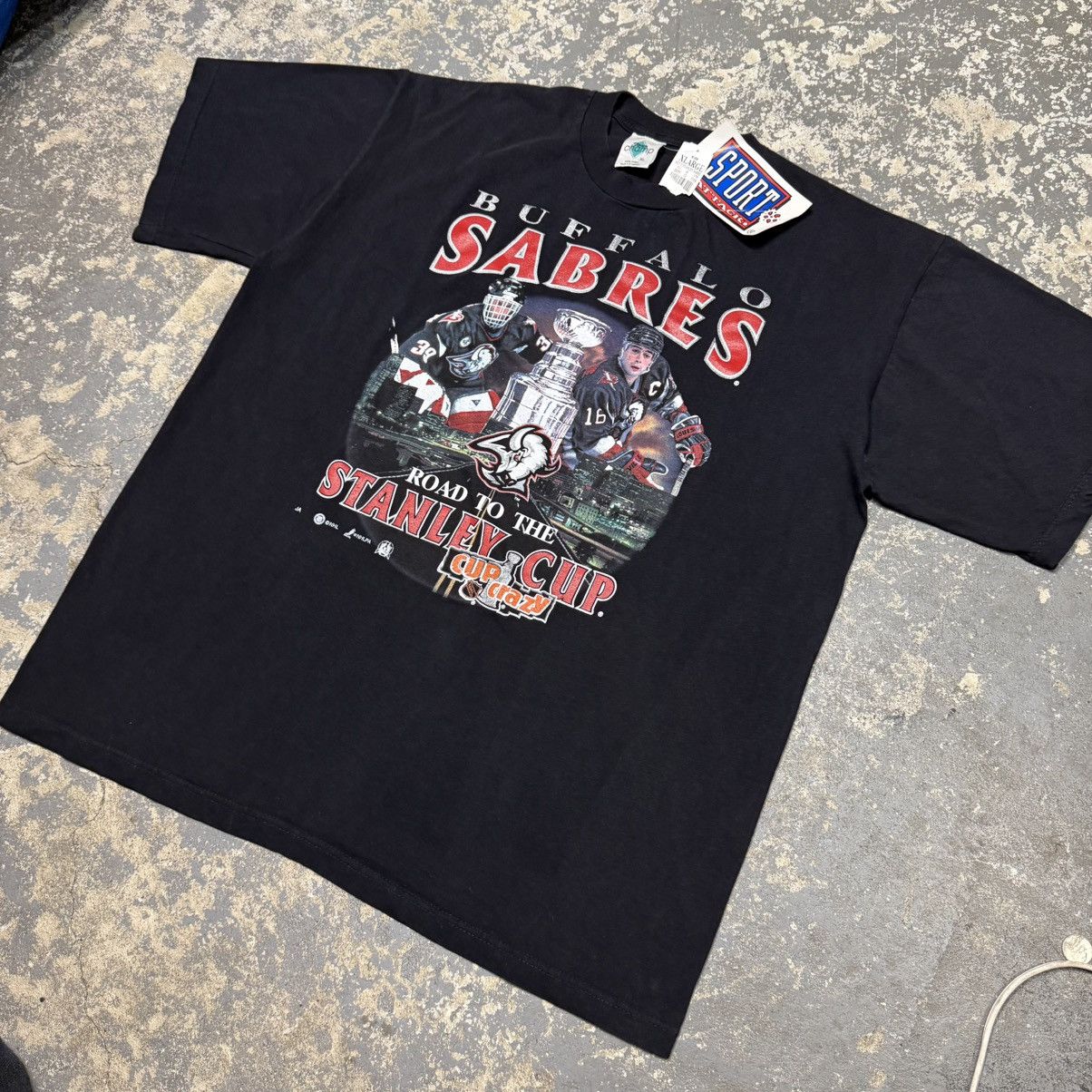 NHL Vintage Buffalo Sabres Road To Stanley Cup NHL Hasek peca Size US XL / EU 56 / 4 - 2 Thumbnail