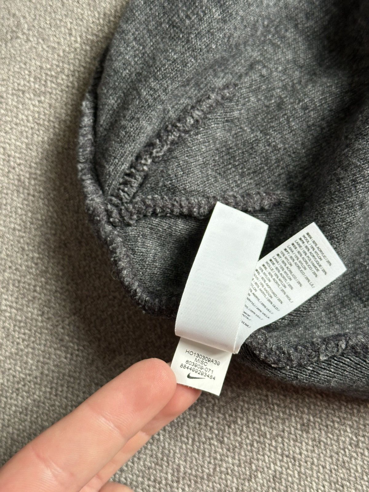 Nike × Undercover Nike x Undercover Gyakusou beanie hat gray/navy Size ONE SIZE - 6 Thumbnail